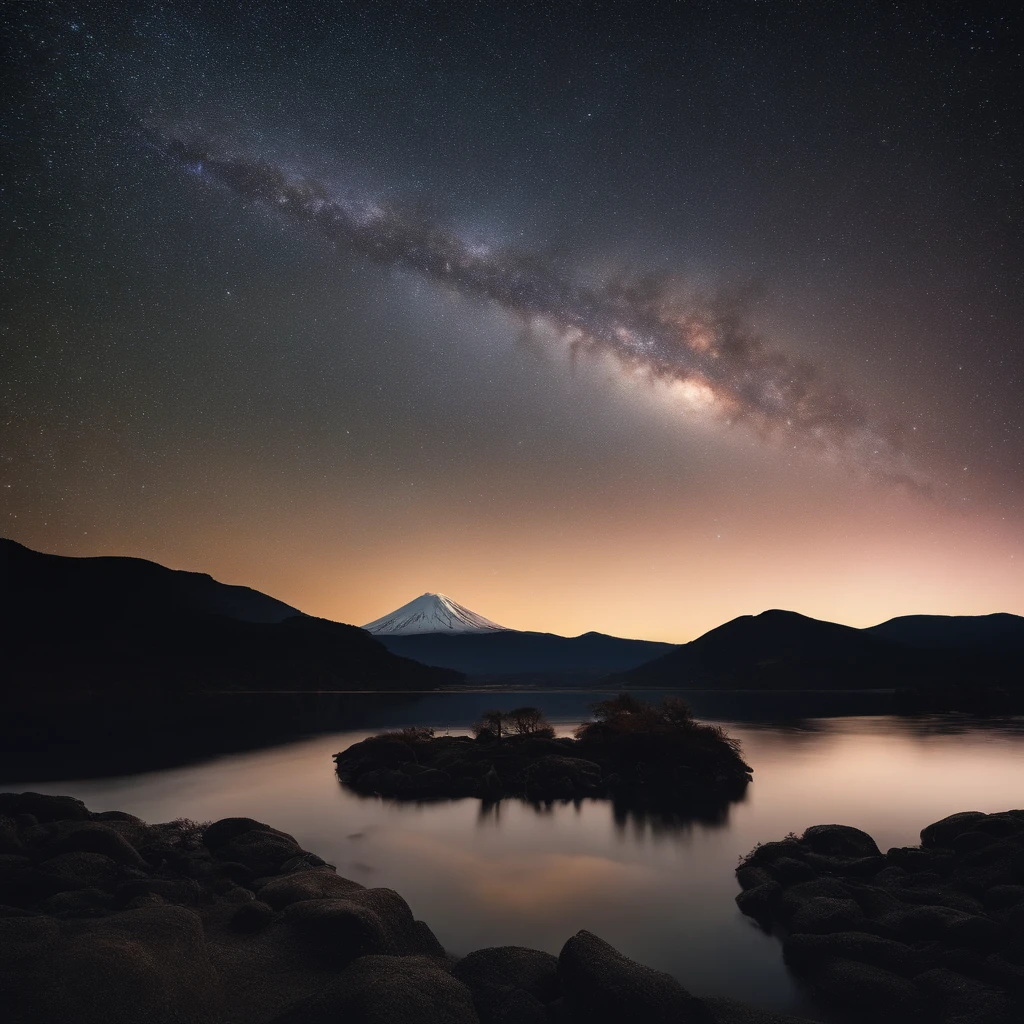 Master Parts、Superior Quality、superior image quality、The 8k quality、Beautiful pictures of the starry sky、magnifica、Arched Milky Way、mont.Fuji