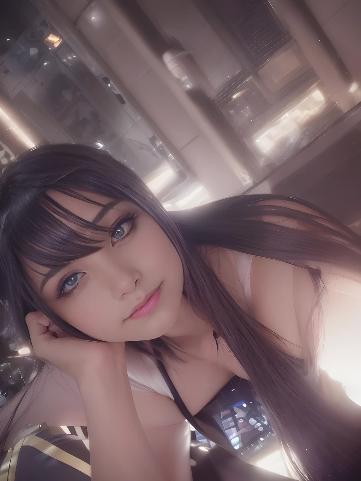 1girl,beautiful vintage color, instagram (photorealistic, high resolution:1.4), ((puffy eyes)), looking at viewer, , full body (8k, RAW photo, best quality, masterpiece:1.2), (realistic, photo-realistic:1.37),(sharp focus:1.2), professional lighting, photon mapping, radiosity, physically-based rendering, (pale skin:1.2),(small breasts:1.2), looking at viewer, (middle hair:1.5), portrait, purple eyes, (sliver hair:1.1),bangs, (simple background:1.4), solo, upper body, realistic,(masterpiece:1.4),(best quality:1.4),(shiny skin),fashi-girl,makeup,smile(skinny,closed mouth,shy :1.3) ,(standing,black Stewardess uniform,Necromancer:1.1),medium bust,sexy pose ,