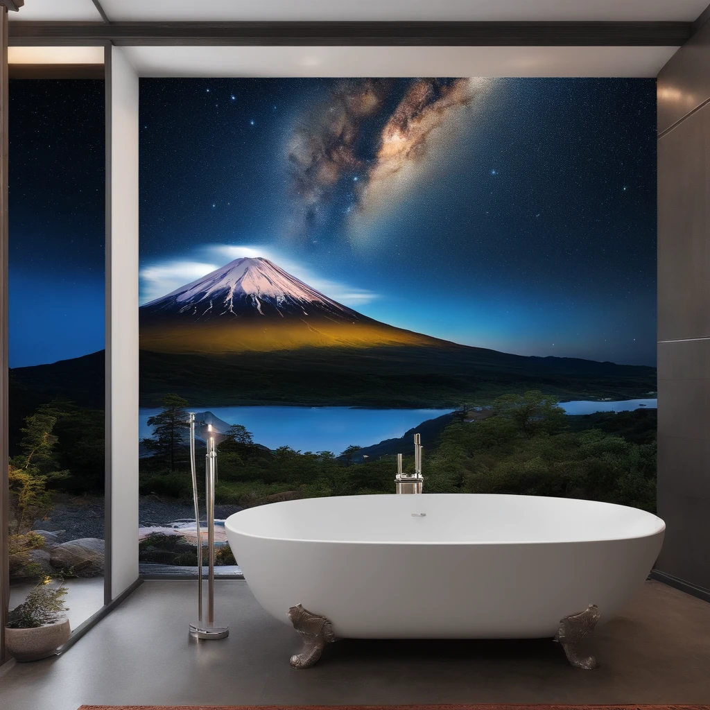 Master Parts、Superior Quality、superior image quality、The 8k quality、Beautiful pictures of the starry sky、magnifica、Arched Milky Way、mont.Fuji