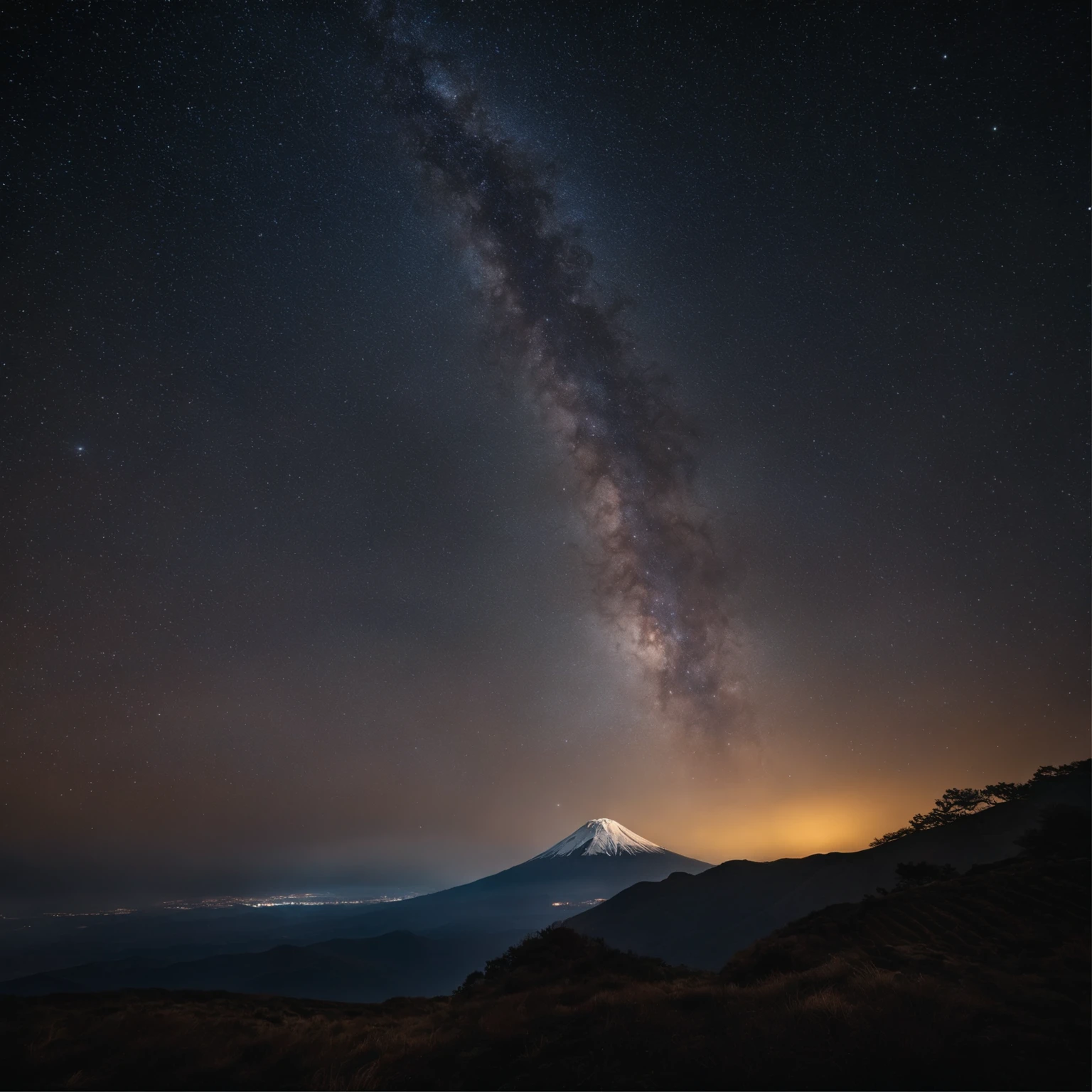 Master Parts、Superior Quality、superior image quality、The 8k quality、Beautiful pictures of the starry sky、magnifica、Arched Milky Way、mont.Fuji