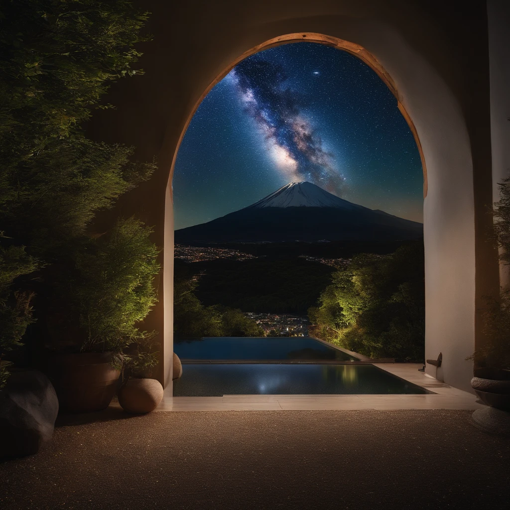 Master Parts、Superior Quality、superior image quality、The 8k quality、Beautiful pictures of the starry sky、magnifica、Arched Milky Way、mont.Fuji、Meteor swarm