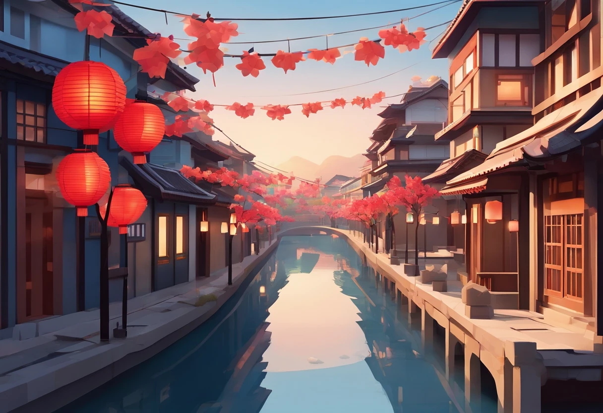 (best quality,4k,8k,highres,masterpiece:1.2),ultra-detailed,realistic,photorealistic:1.37,japanese-style city made of paper,origami,paper art,paper artwork,vivid colors,crispy details,paper structures,folding paper buildings,shimmering paper lanterns,meticulous paper craftsmanship,traditional Japanese architecture,geometric paper patterns,exquisite paper textures,ornate paper sculptures,elaborate paper gardens,serene paper cherry blossom trees,colorful paper koi fish,delicate paper cranes,floating paper boats in a small canal,soft natural lighting,subtle shadows,bright and vibrant color palette,intense hues of red, blue, and gold,paper textures adding depth and dimension to the city scene,evening scene with paper lanterns illuminating the streets,a sense of tranquility and peacefulness permeating the paper city.