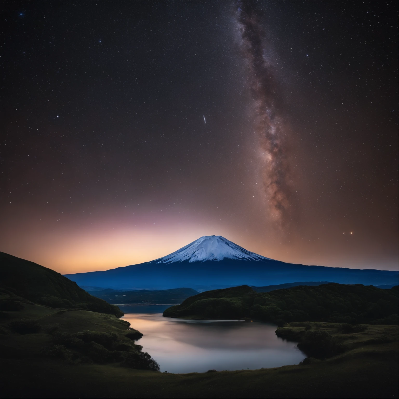 Master Parts、Superior Quality、superior image quality、The 8k quality、Beautiful pictures of the starry sky、magnifica、Arched Milky Way、mont.Fuji、Meteor swarm