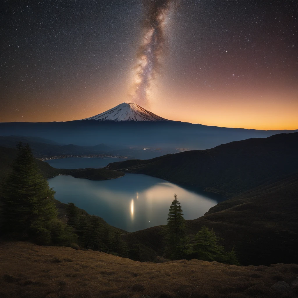 Master Parts、Superior Quality、superior image quality、The 8k quality、Beautiful pictures of the starry sky、magnifica、Arched Milky Way、mont.Fuji、Meteor swarm