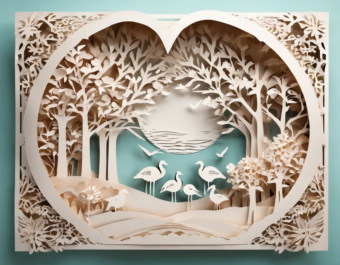 (Paper-cut Art:1.6), three-dimensional undulations. Heart-warming, fantasy, Kawaii, Hands holding up the earth, a prayer for peace. nature, Animals, birds, plants and flowers,(best quality,4k,8k,highres,masterpiece:1.2),ultra-detailed,(realistic,photorealistic,photo-realistic:1.37), Simple back ground, Colorful, pop and floral,