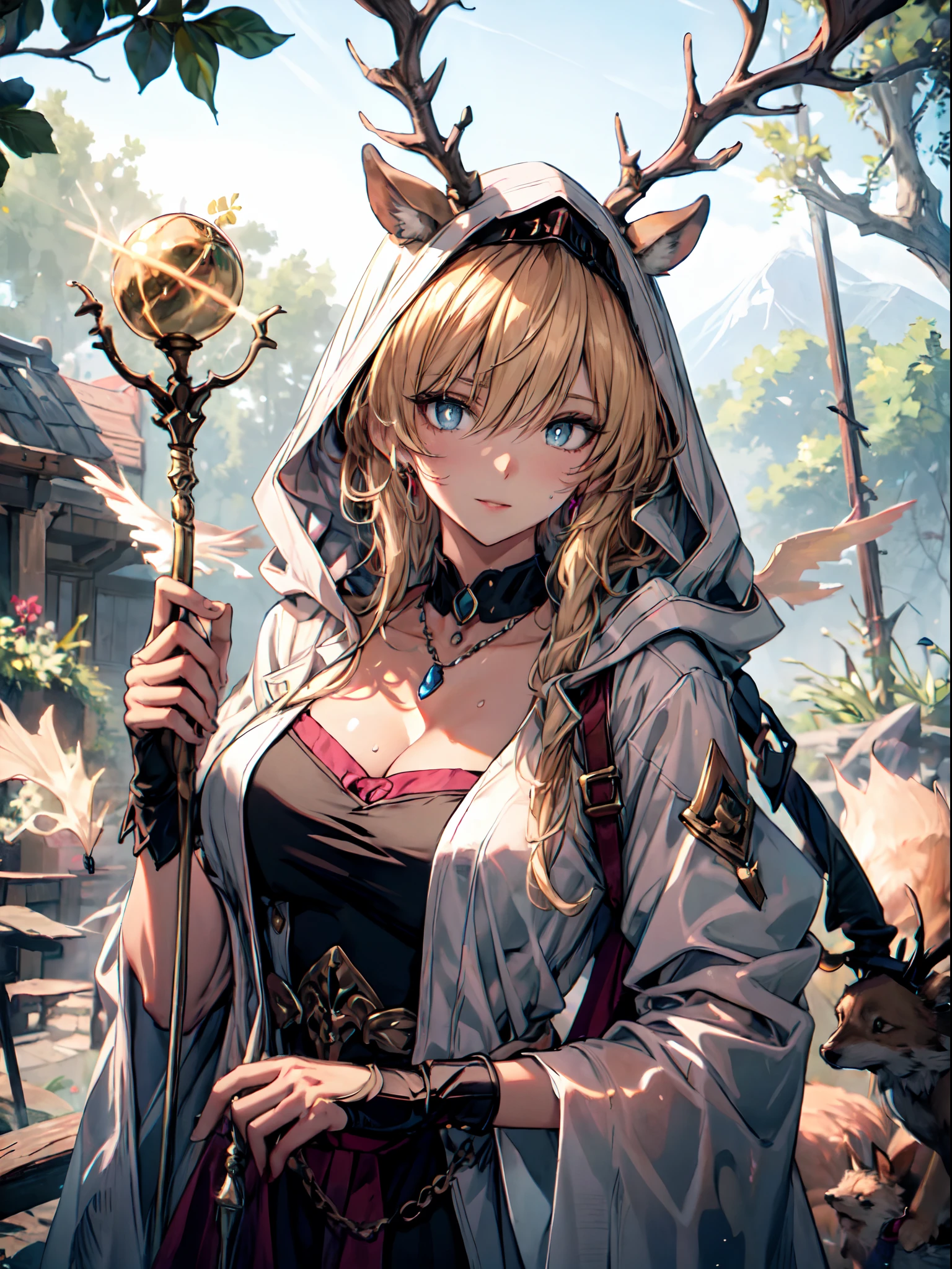An exquisite masterpiece, Beautiful details, Colorful, Fine details, Detailed lips, Intricate details, Masterpiece, Top quality, Realistic, hyper-detailing, (Glossy glossy skin, Sweaty: 1.4), Absurdity, Camera gaze, Dynamic lighting, high resolution, Sharp focus, Depth of field, Detailed eyes, Sharp eyes, Realistic eyes, The protagonist, Japan female , The protagonist, She is a beautiful girl with long blonde hair, Blue eyes, and star-shaped pupils, After reincarnation to another world, She already has the ability to magic and adventure. She was thrilled to be so cute,Looking at the face in the mirror and smiling. Her smile is expressed in intricate details and realistic descriptions, Use words like quality, Image quality, detail, Masterpieces, offcial art, Masterpieces, Authentic masterpiece and detail. Her face is a human body based on human anatomy, Her fingers were not deformed. Her pupils are attractive, Has a clear blue color and exaggerated star-shaped pupils.
She is also interested in otherworldly clothing, Try on colorful dresses and accessories. She chose the clothes that looked good on her,Showed off her sense of fashion. She wore a white lace dress,A pink ribbon and floral ornaments are tied around the head. She wears a pearl necklace around her neck,Pierced ears. She wears white gloves on her hands,White socks and pink shoes on his feet. She wears a small heart-shaped brooch on her chest. She has feathers on her back,Looks like an angel.
She is also fascinated by otherworldly magic, So she grabbed a spell book and a wand to try her hand at magic. She uses magic with attributes such as fire, water, Zephyr makes fireworks, Buble, and balloons in the air. She casts a spell she learned from the spell book,And released a glowing ball from the wand. She waved her wand,Draw colorful patterns and letters in the air。. She pointed to her wand,Move small animals and dolls. She threw her wand,Pick it up in the air.
She is also obsessed wit