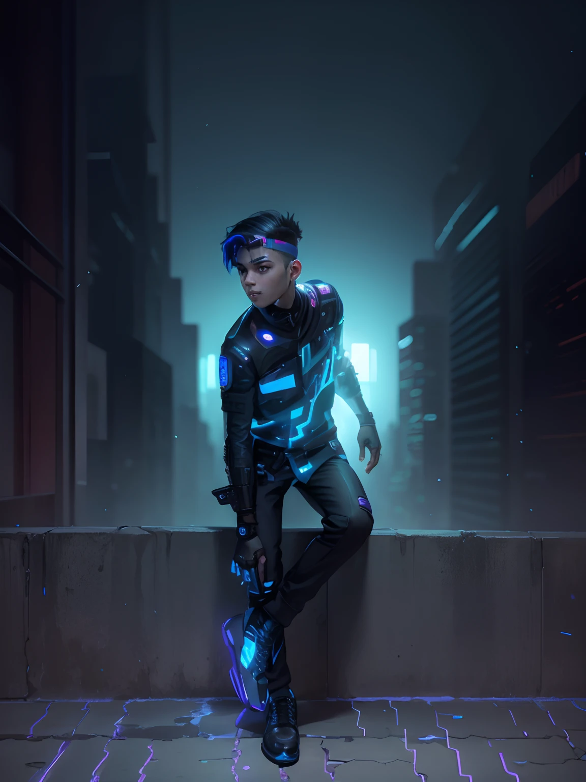 change background cyberpunk human boy, realistic face, 8k, ultra realistic,