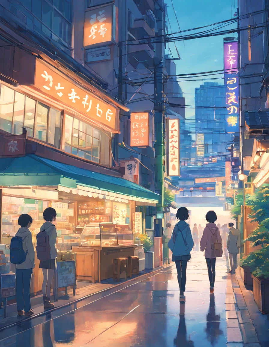 Scenery of Shimokitazawa,20 years later,Overlooking the city,In front of the station,
