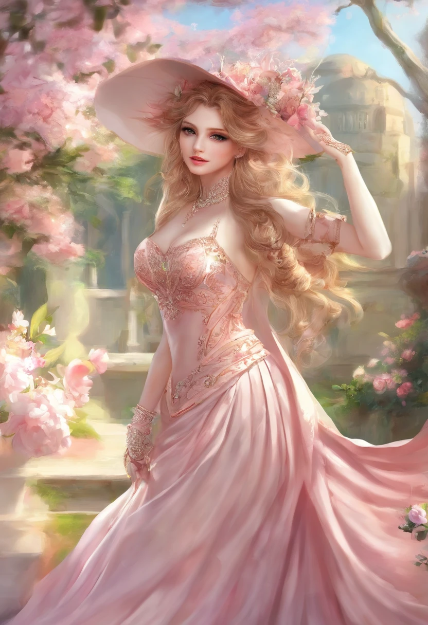 Lady of the French court,Rococo puffy skirt,(Extremely Delicately Beautiful:1.2),8k,(tmasterpiece:1.0),(best_quality:1.0),1girll,Mature woman,Complicated details,enlarged textures,Complicated details,Fine eyes and detailed face,Complicated details,(Keep one's mouth shut),perfect eyes,Equal eyes,Perfect body,extremely detailed nipple,Extremely realistic 3D,Raised sexy,brunette color hair,((Very detailed eyes))gro,Delicate eyeliner。long eyelasher,greene eyes,Black pupils,There is starlight in the eyes,Delicate lip detailing,Oil painting quality,Thick painting style
