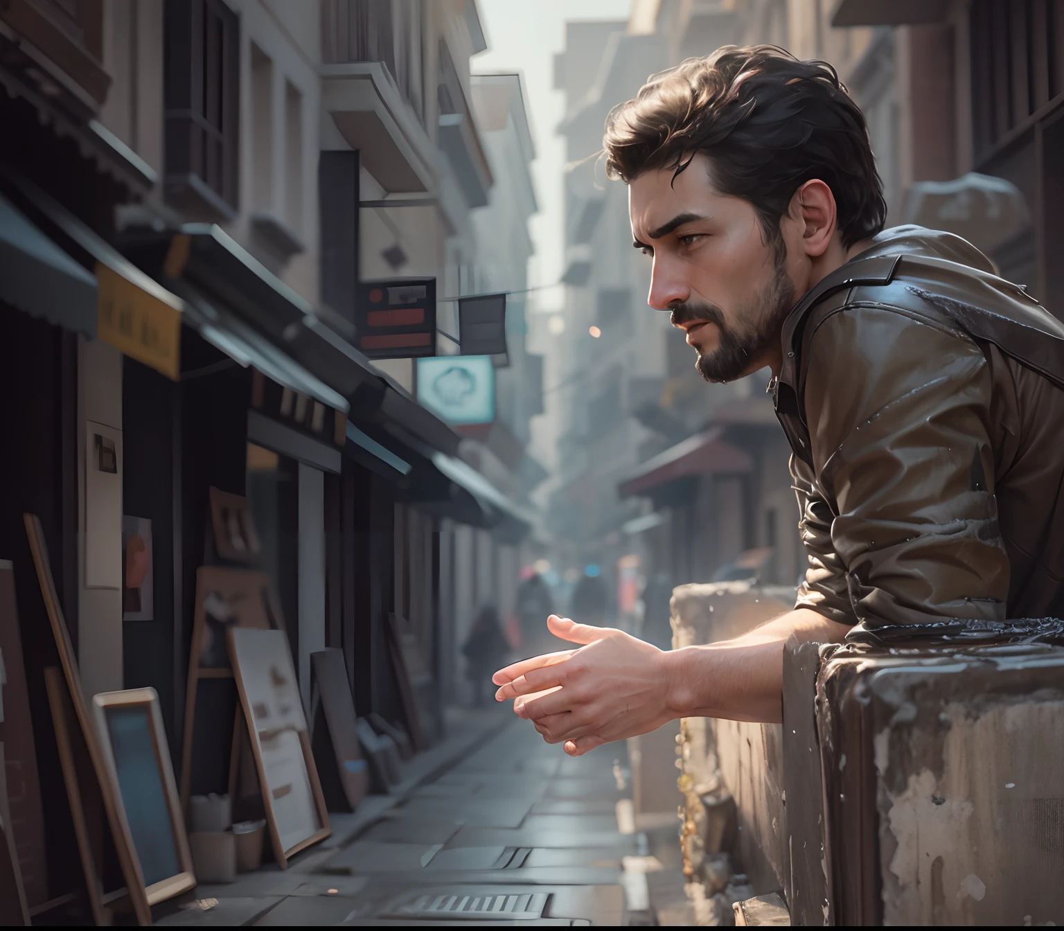 Artwork, man,animated