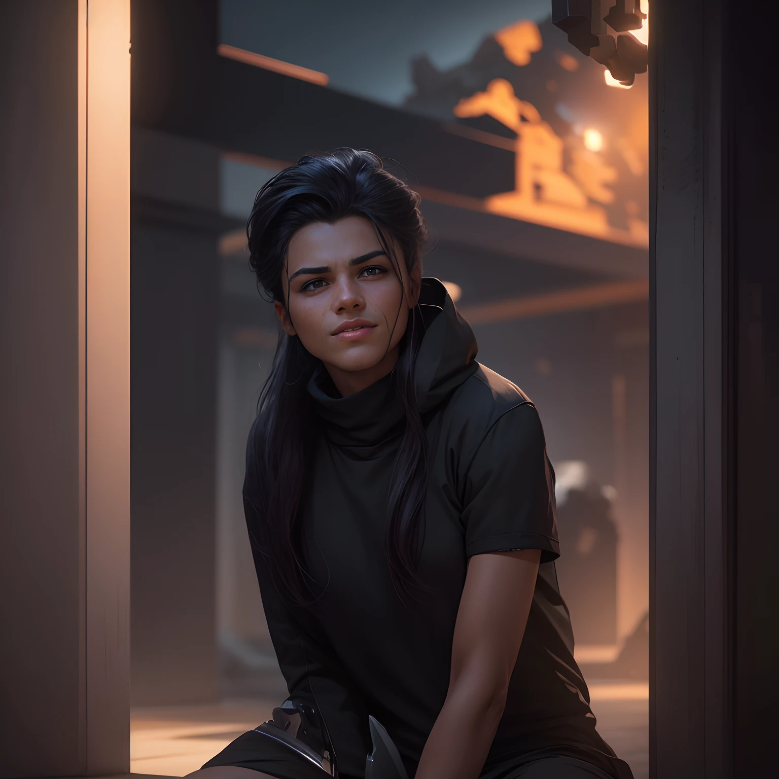 Background black with realistic face....in a gaming universe face should be real....the face I have given exactly that kind of face....picture should be in hd... And have details...face must be as it is... and make the gender male