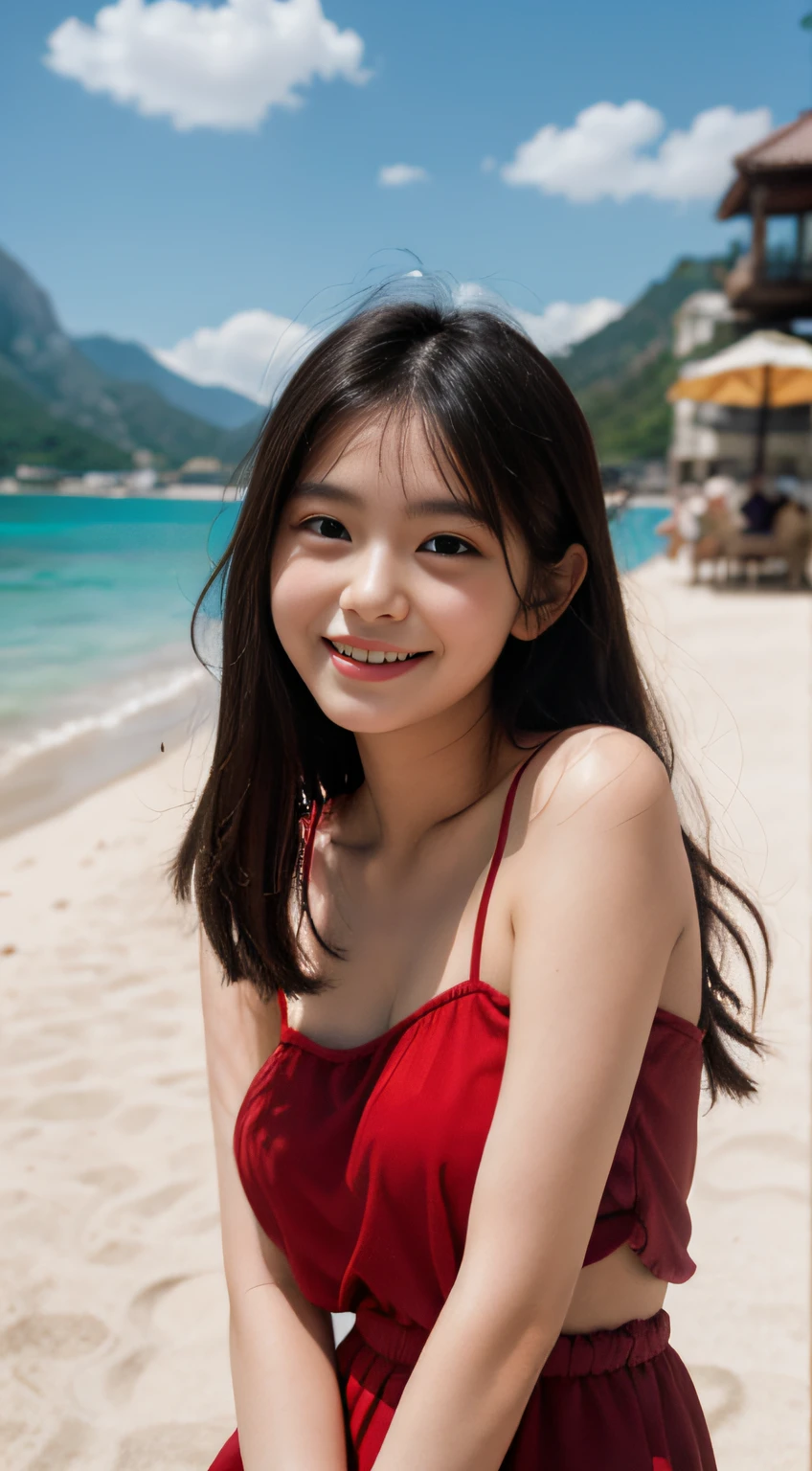 1 pretty girl,happy smile, magician, fantasy