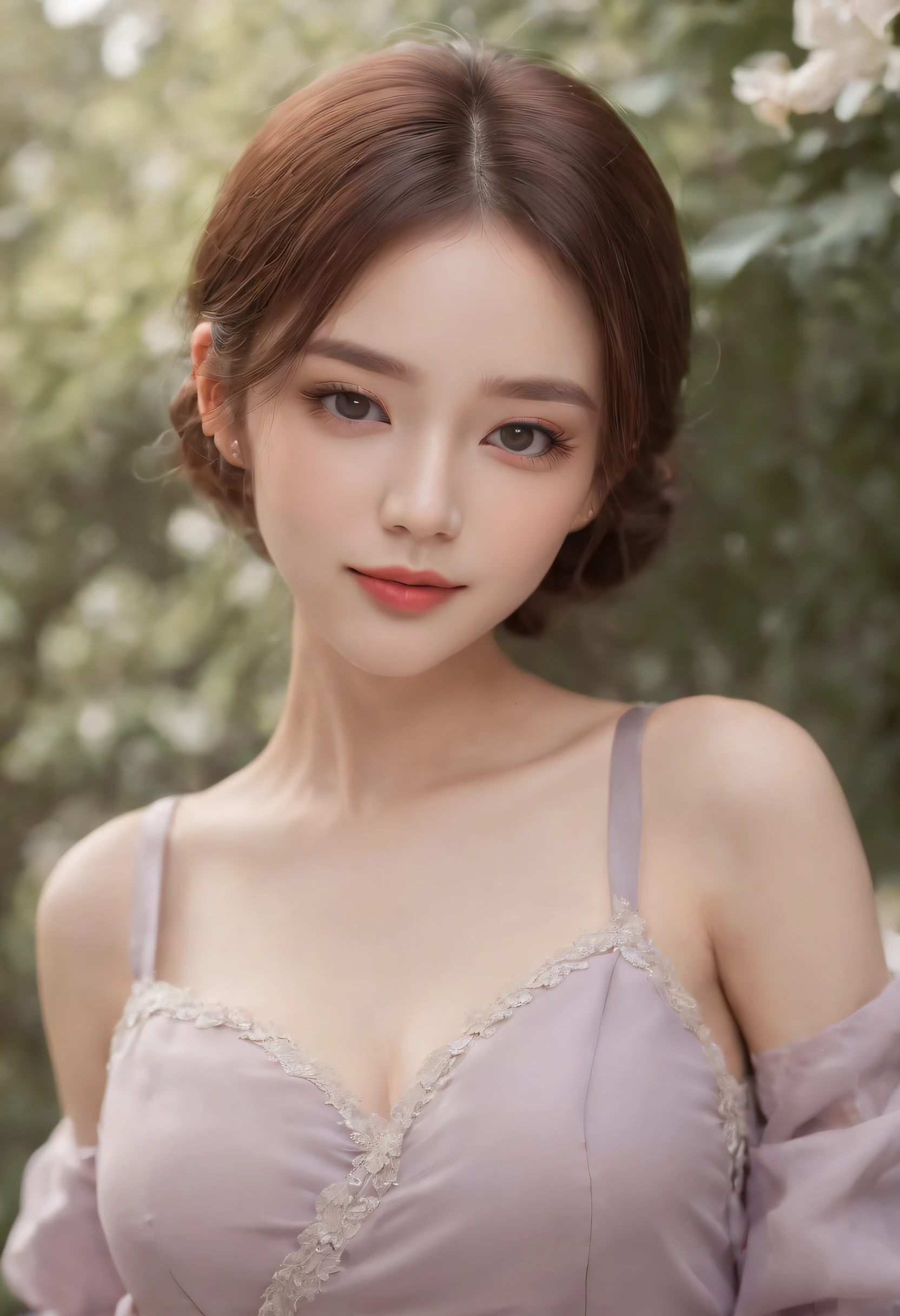 1girl in、Beautiful vintage colors、instagram(Photorealsitic、hight resolution:1.4)、((Puffy eyes))、Staring at the viewer、、full bodyesbian(8k、RAW Photography、top-quality、masterpiece:1.2)、(realisitic、Photorealsitic) :1.37)、(foco nítido:1.2)、Professional Writing、photon maping、Radio City、Physically Based Rendering、(de pele branca:1.2)、(small tits:1.2)、Viewer's Perspective、(Middle hair:1.5)、portlate、Purple eye、(silber hair:1.1)、bangss、(symple background:1.4)、独奏、The upper part of the body、realisitic、(masterpiece:1.4)、(top-quality:1.4)、(glowy skin)、fashionGirl、makeups、a smile(Skinny、Mouth closure、full of shyness:1.3)、(Standing、Black Stewardess Uniform、A Necromancer:1.1)、Medium bust、sexypose、Brown hair、Short Bob、