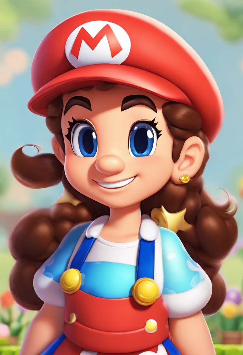 Menina do cabelo liso preto curto , , olhos grandes castanhos, roupa comum.