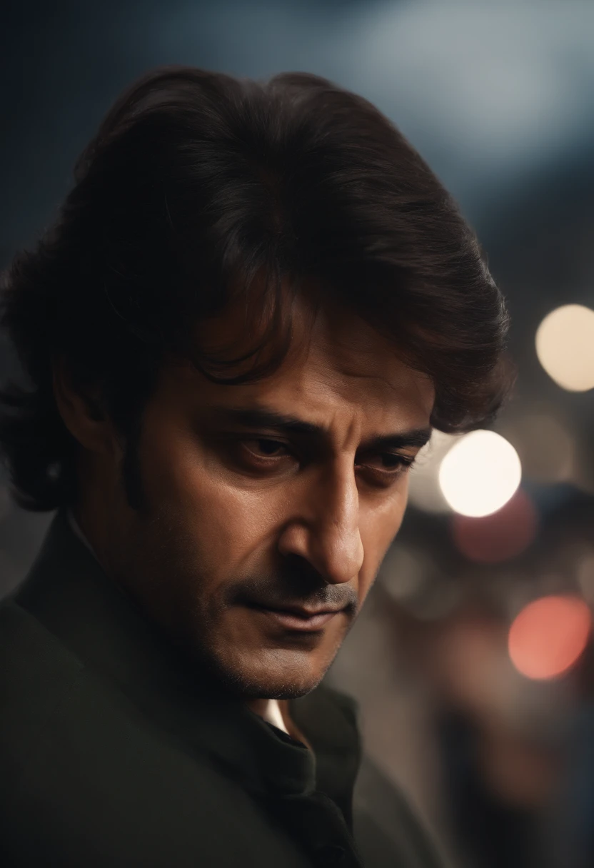Imran khan as an anime character,portrait