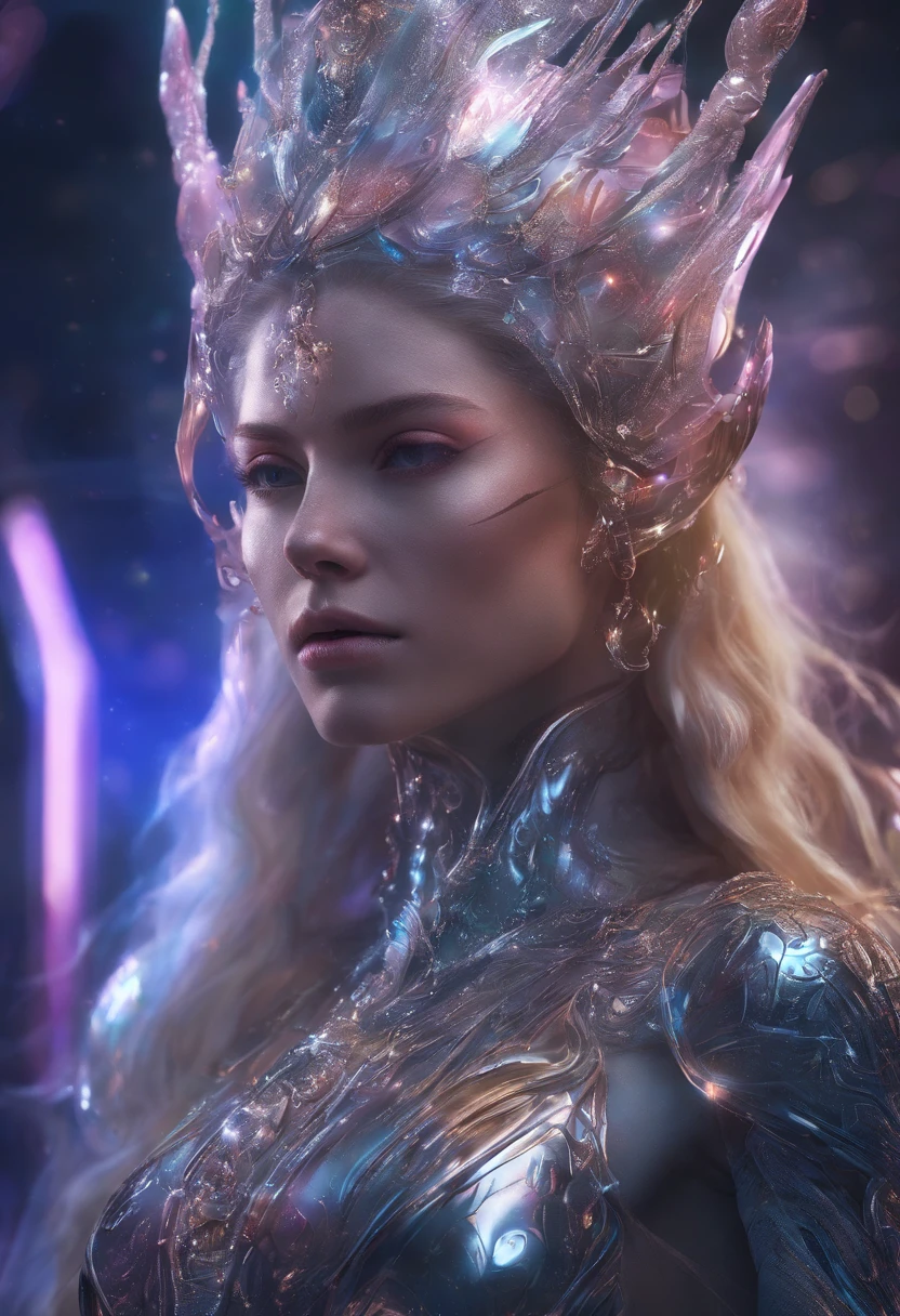 Bright lighting、A dazzling light covers the whole area、Close up portrait of a woman with tears on her head, Princess with blonde hair, Guviz-style artwork, ross tran 8 k, a beautiful fantasy empress, 8k high quality detailed art, portrait of an elf queen, 4K highly detailed digital art, beautiful and elegant elf queen, Portrait of a princess, portrait of queen of light