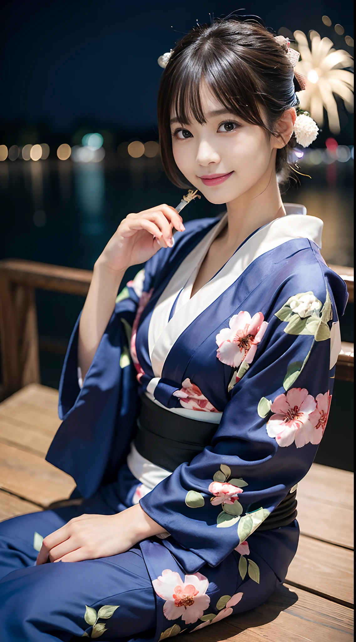 (Highest quality,masterpiece:1.3,Ultra-high resolution,),(Ultra-detailed,Caustics),(Photorealistic:1.4,RAW shooting,)Ultra-Realistic Capture,Very detailed,High resolution 16K human skin closeup。 The skin texture is natural、,Pores、It must be detailed enough to be easily identifiable.。 Skin should look healthy and have an even tone。 Use natural light and color,break,),28 years old,Beauty,,Big Ass,Sweating all over the body,Clothes that are wet with sweat and stick tightly to the body,yukata、Festivals、night、Lots of food stalls、Holding a candy apple in one hand、深night