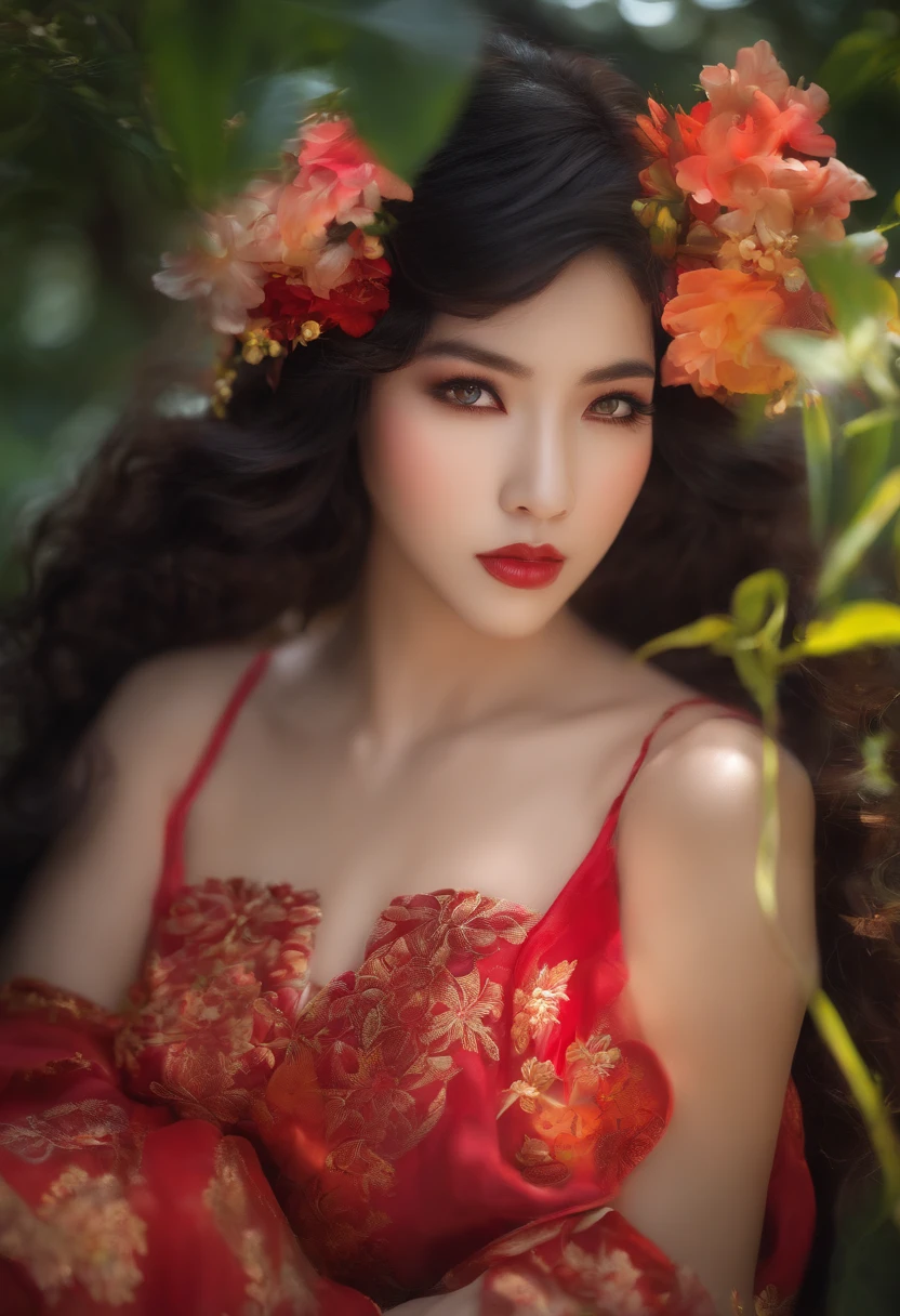 naked Korean woman with her breasts and vagina showing