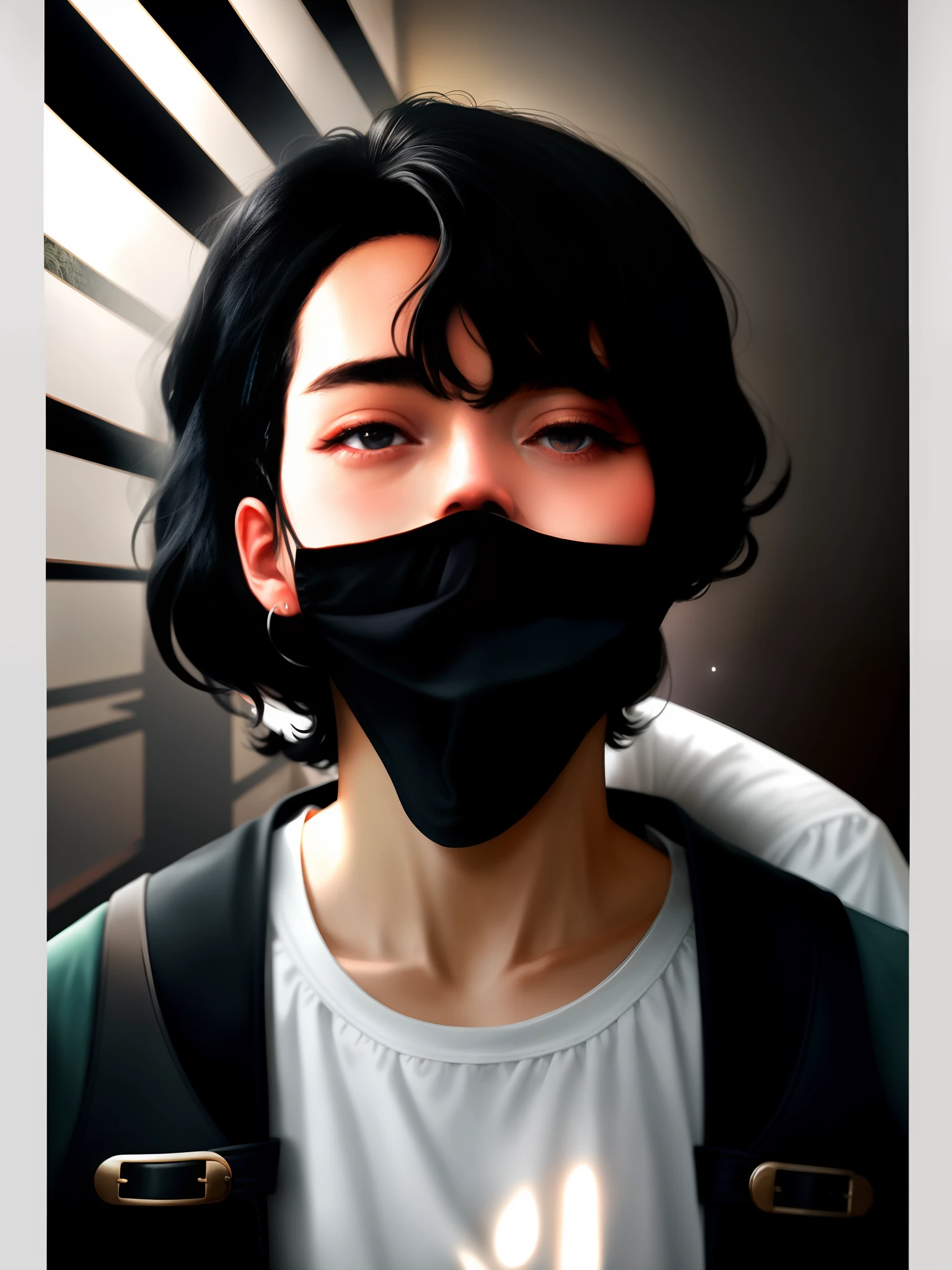 black hair, Surrealism, 8k