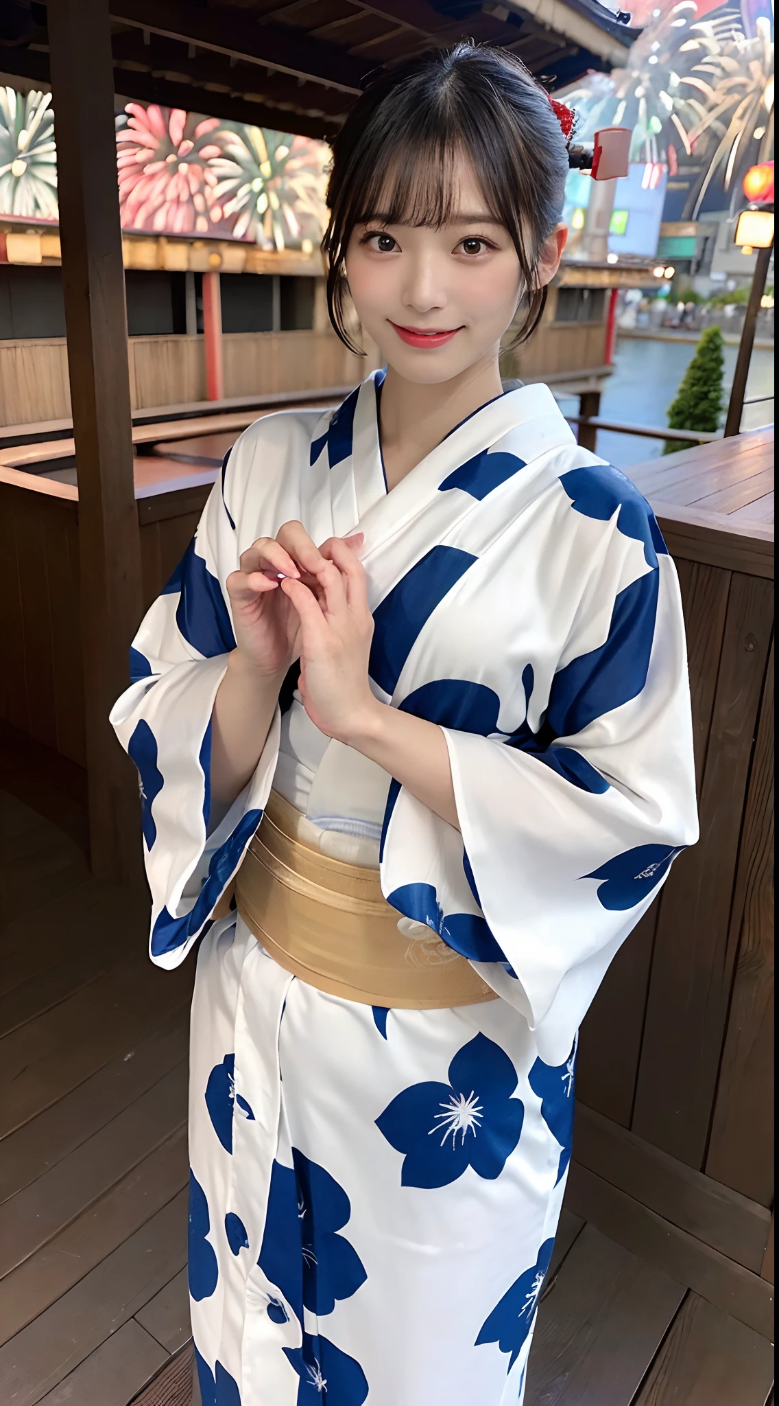 (8K、Raw photography、top-quality、masterpiece:1.2)、(reallistic、Photorealsitic:1.37)、The ultra -The high-definition、1 girl in、cute little、独奏、natta、(Nasal redness)、(A smile:1.1)、(are open)、Colossal tits、beautidful eyes、(short-hair:1.2)、(((Fireworks in the sky、natta)))、(Kimono、Yukata)、cleavage on the chest、perfect bodies、Perfect fingers、profetional lighting、goddess of Japan、gravure、Detailed face and skin texture、A detailed eye、Raw photo、((Perfect ))、(((fullnude)))、((Disheveled yukata))、((are visible))、((Female genitalia are visible))、((sexypose))