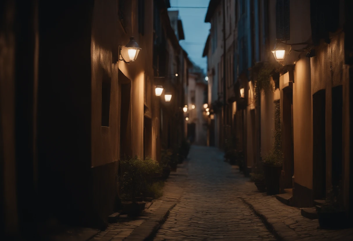 The alleys are wide and narrow.