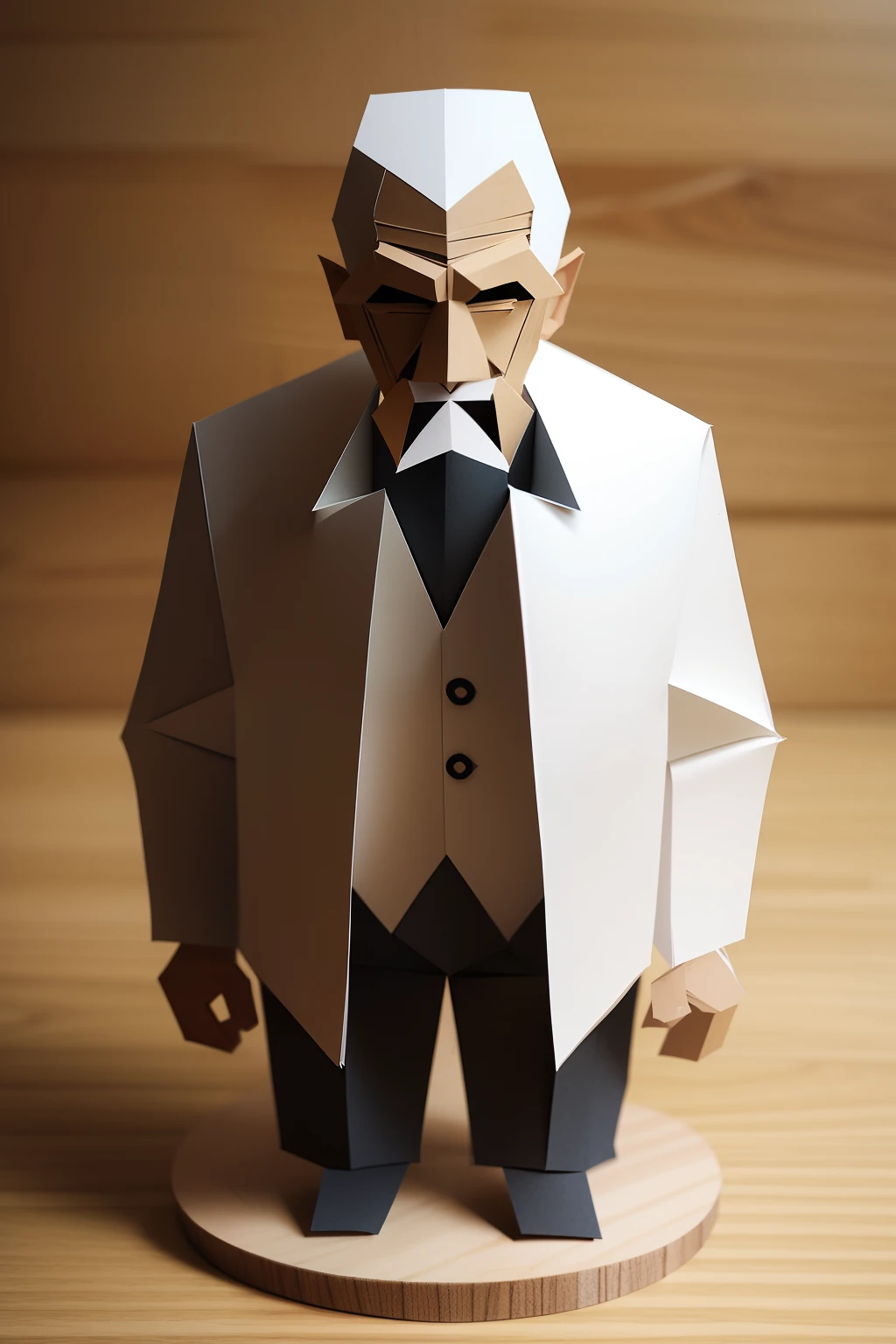 Paper Craft Semi-Solid Old Man