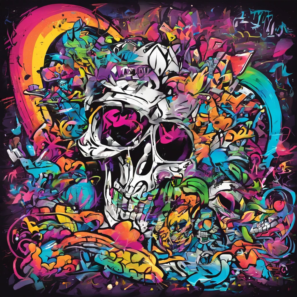 Prompt: scribbles, Monsters, full-figure, High resolution high contrast crystal skeleton,streaming tears,diamond,pines,火焰,sci-fy,Rainbow gangsters