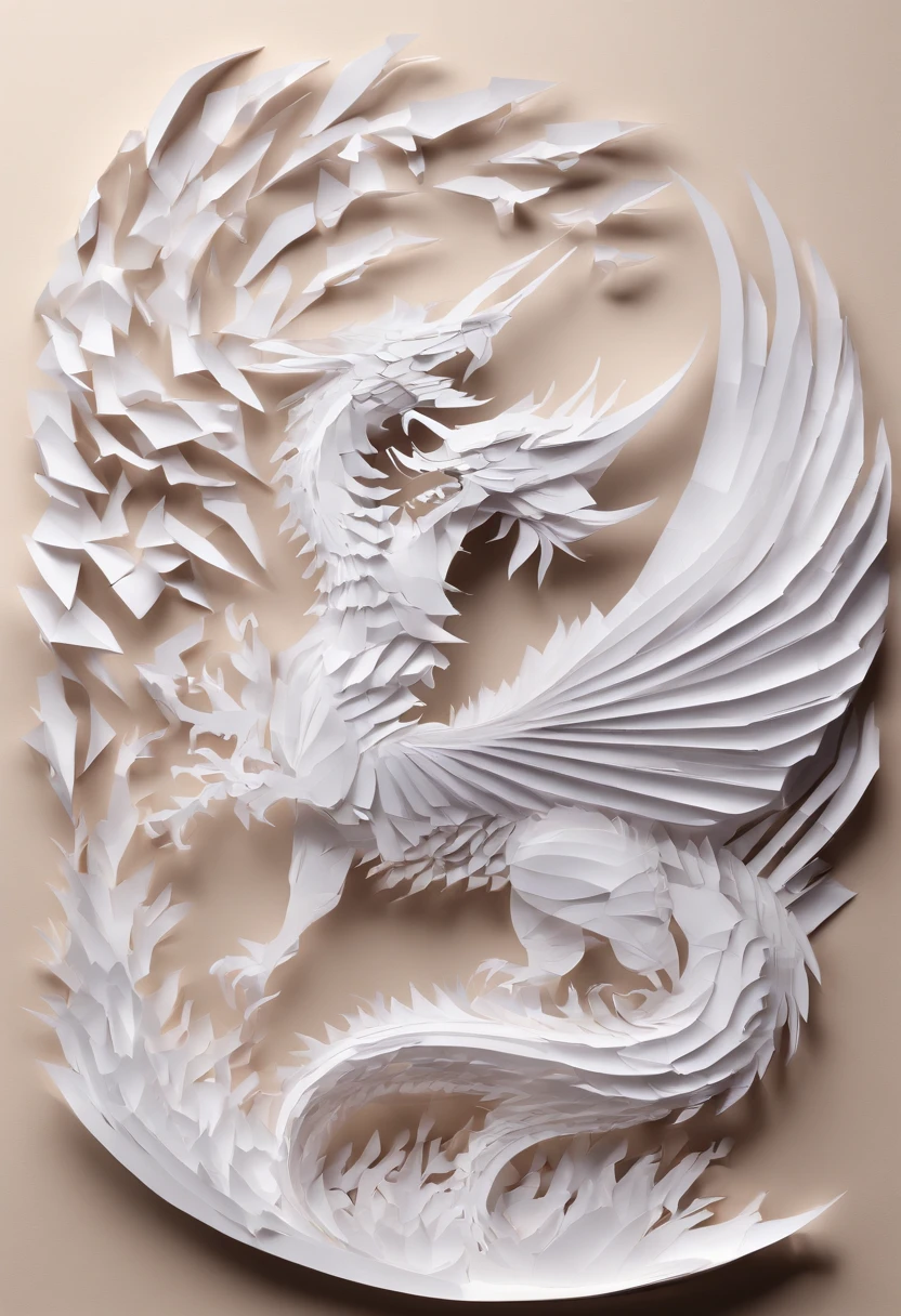 Best Quality, Top image quality, Top resolution, Intricate details, Craftsmanship, (PAPERCUT:1.3), The work of a magician with fire magic, Ring of Fire, Dragon engulfed in flames, Cutting framed paper, Museum, Protruding from the flame flame, Actual Paper Burning, fire, Real Fire