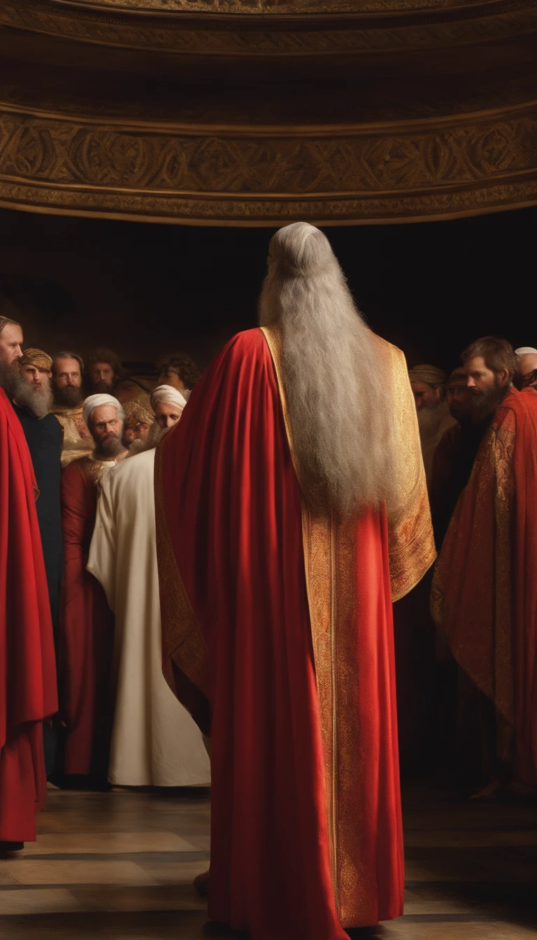 The apostle Paul looked at the screen, roupas compridas, Religion, Ultra foto realsisim