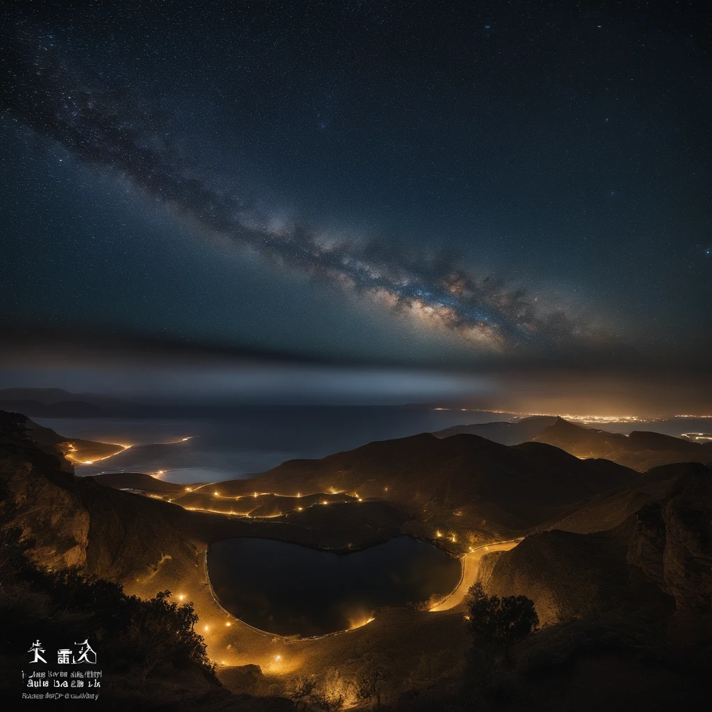 Master Parts、Superior Quality、superior image quality、The 8k quality、Beautiful pictures of the starry sky、magnifica、Arched Milky Way:1.9、The best of the best