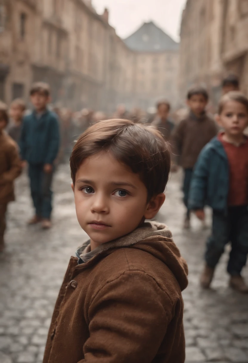 Children in the streets asking for peace in a world that is being destroyed