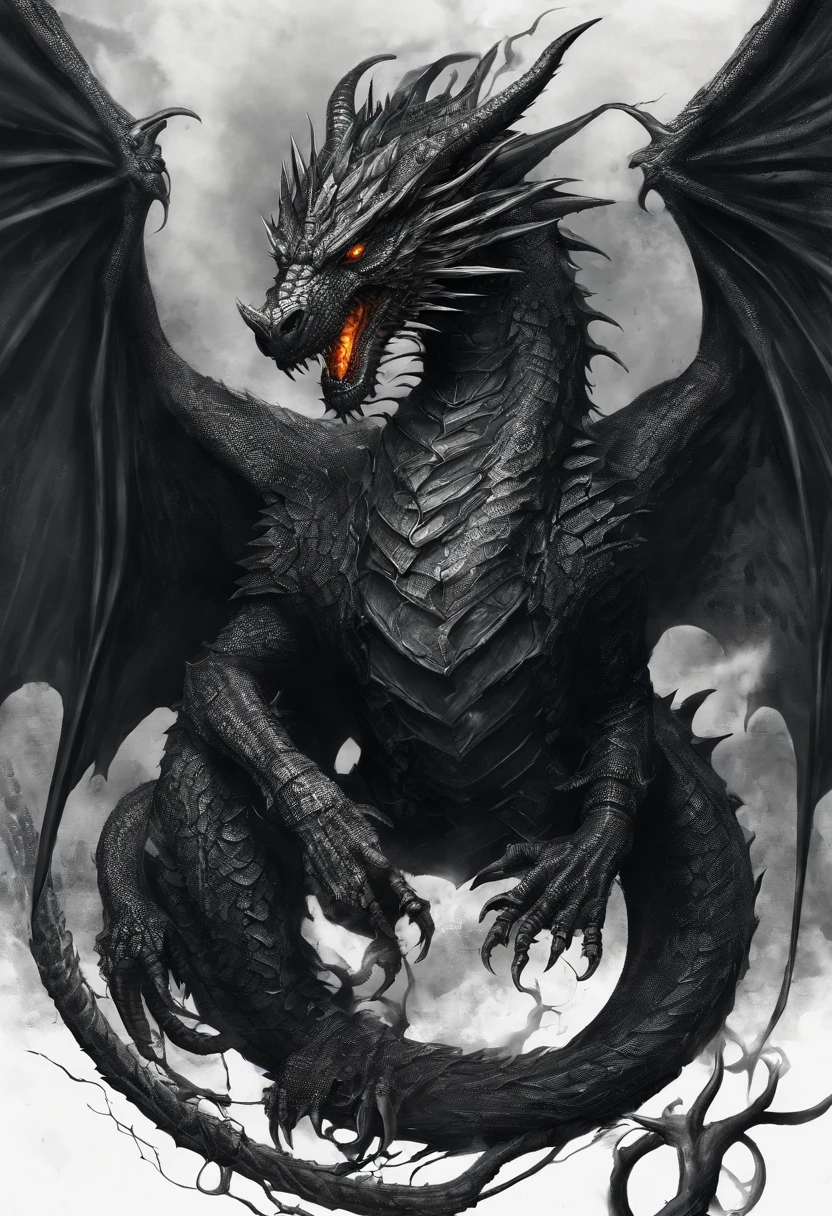 Dark Dragon is throwiing fire