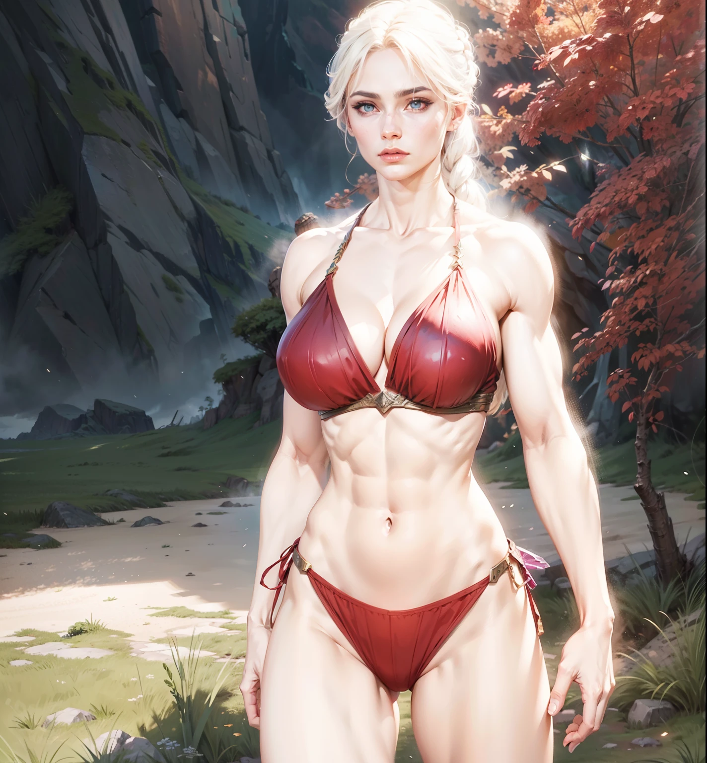 Asgard, valkyrie, mulher guerreira. Anatomia correta, delicate muscles, epic fantasy digital art,tmasterpiece,8k,high-definition resolution,desenho detalhado,Qulidade Superior,, Epic composition