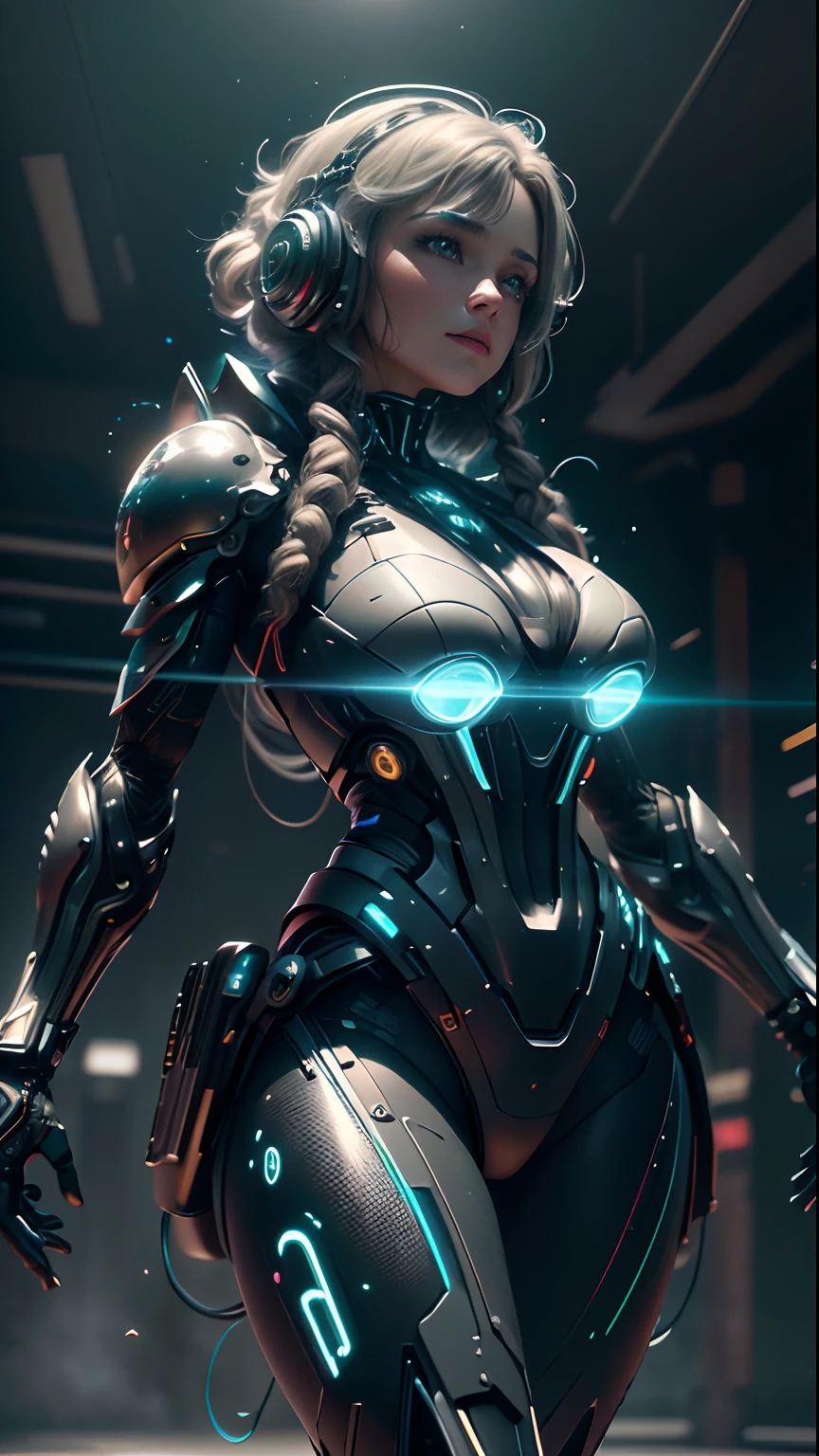 ((mejor calidad)), ((obra maestra)), (detallado: 1.4), ....3D, A photo of a beautiful woman in thick neon and protective armor with generative helmet ai cyberpunk voluminous hair, light particules, Pure energy, caos, antitech, HDR (High Dymanic Range), Trazado de rayos ,NVIDIA RTX, Super-Resolution, Irreal 5, Subsurface dispersion, PBR texturizado, posprocesamiento, Anisotropic filtering, profundidad de campo, Maximum clarity and sharpness, Texturas multicapa, Albedo y mapas especulares, sombreado de superficie, Accurate simulation of light-material interaction,proporciones perfectas,octane representation,two tone lighting,apertura amplia,ISO bajo,balance de blancos,Regla de los tercios,RAW 8K