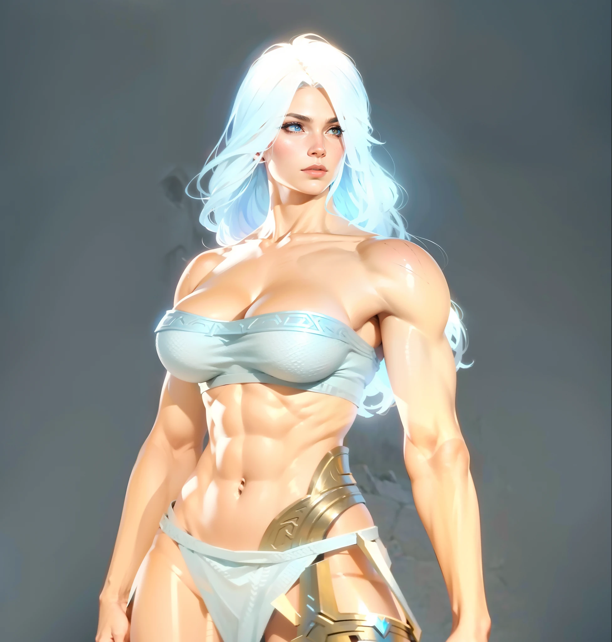 Asgard, valkyrie, mulher guerreira. Anatomia correta, delicate muscles, epic fantasy digital art，tmasterpiece，8k，high-definition resolution，desenho detalhado，Qulidade Superior，, Epic composition