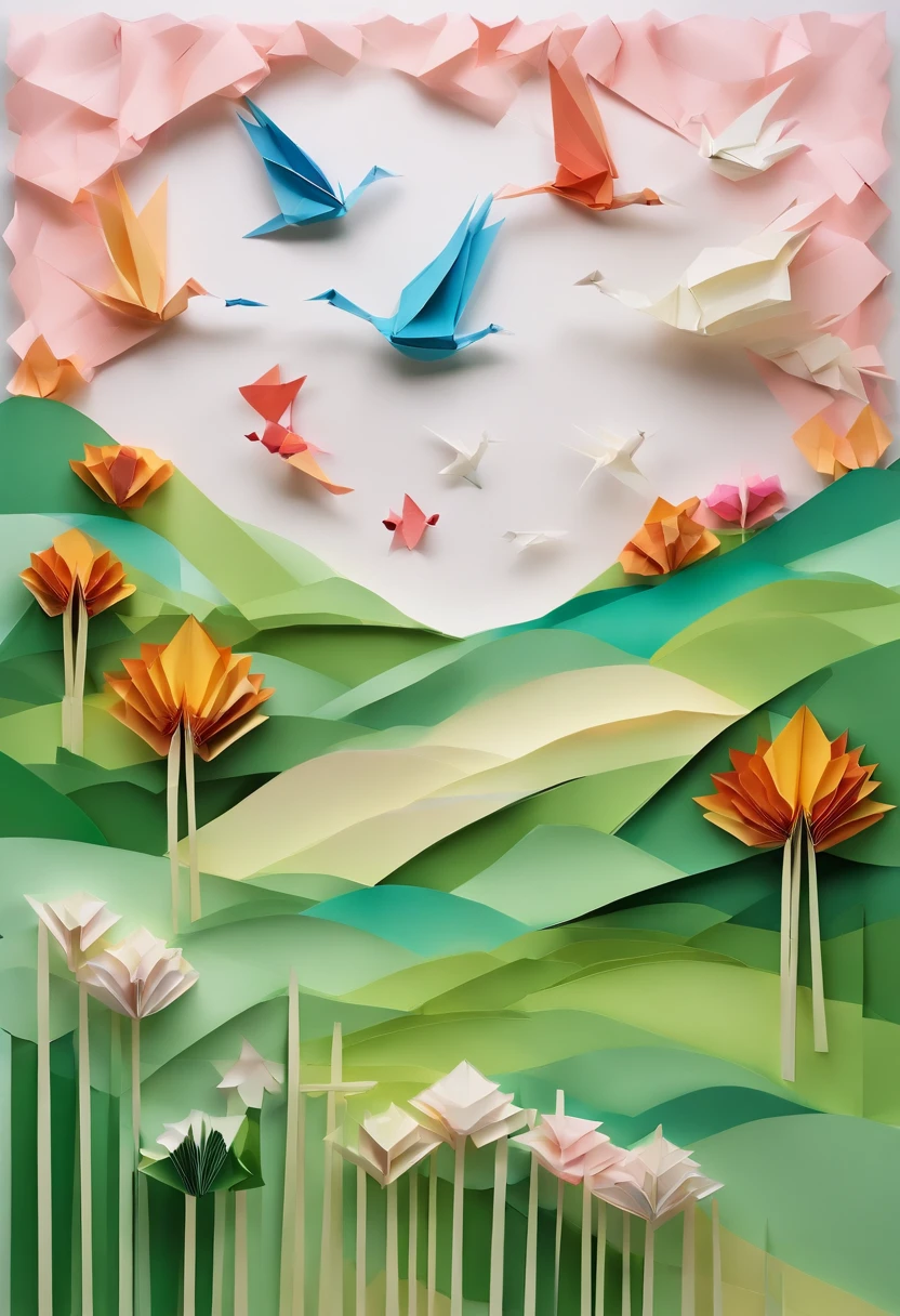 The wind swaying the meadow