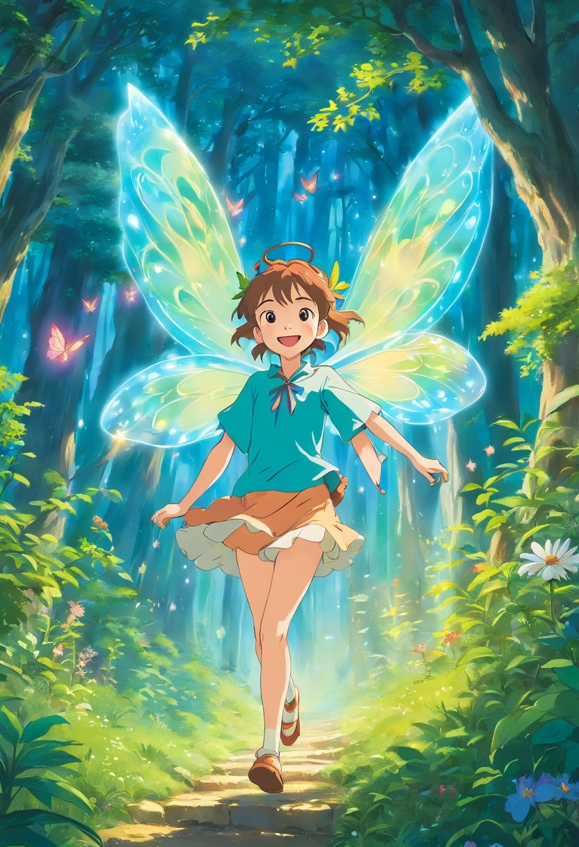 Forest Fairy,dazzling flights,radiant smile
