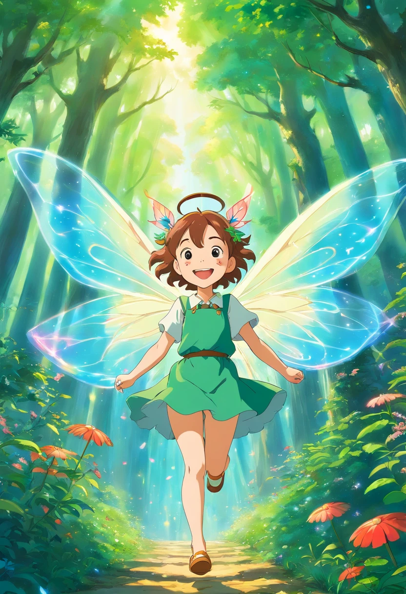 little Forest Fairy,dazzling flights,radiant smile
