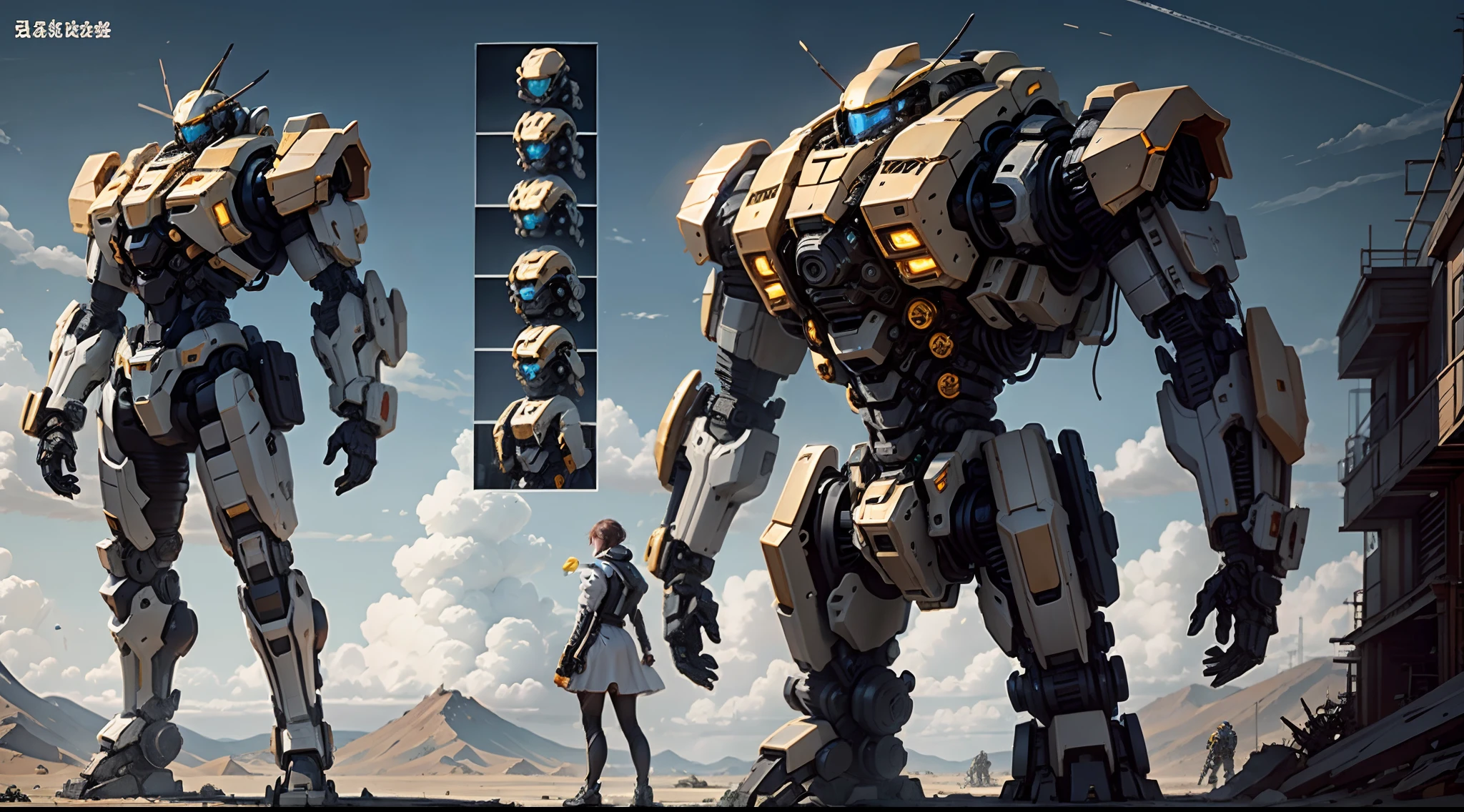 The reason is simple,The mass of the head of the mech cannot be too heavy,The volume should not be too large,This results in the defense level of the head being far less rigid than the torso of the mech。