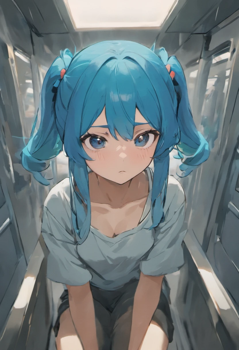 (1boy:1.6),(angry,serious,disgust:1.1),20years old,RAW portrait of (japanese girls),(kkw-ph1,photorealistic:1.2),ultra high res,(bright lighting:1.2),ray tracing,
BREAK
,on train,sitting on seat,(panty shot:1.1),thigh,
BREAK
(natural skin texture,detailed skin, hyperrealism,ultra sharpness),(intricate details),Depth of field,blue hair,long hair,twintail hair
