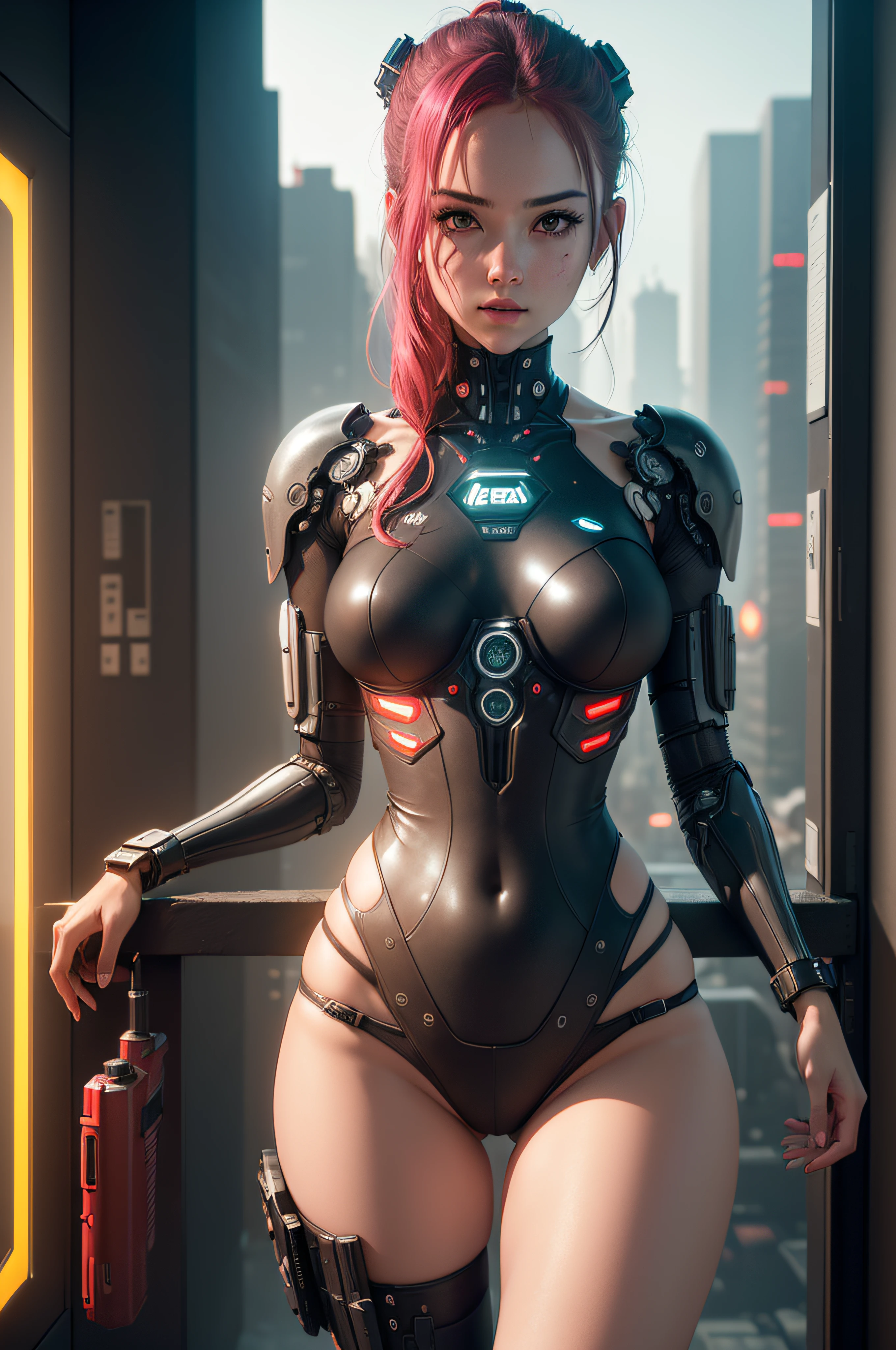 ((calidad superior)), ((obra maestra)), ((realista)), (Los detalles), (fotorrealista:1.5), puppet, marioneta de nadera humanoides tendidos en un piso de concreto, Science-Fiction, HDR, Trazado de rayos, NVIDIA RTX, Los ultra-Highres, Irreal 5, Sub-Surface Scatterring, PBR texturizado, Post-procesamiento, Anisotropic filtering, Profundidad de campos, maximum sharpness and sharpness, Regla de los tercios、8K RAW、(Luminescent Particles:1.4)、(super-detailed CG、Unidad 8k Fondos de pantalla、lighting like a movie、destello de lente、foco nítido、Girl with red lingerie in robotic parts, Arte cyberpunk、arquitectura cyberpunk