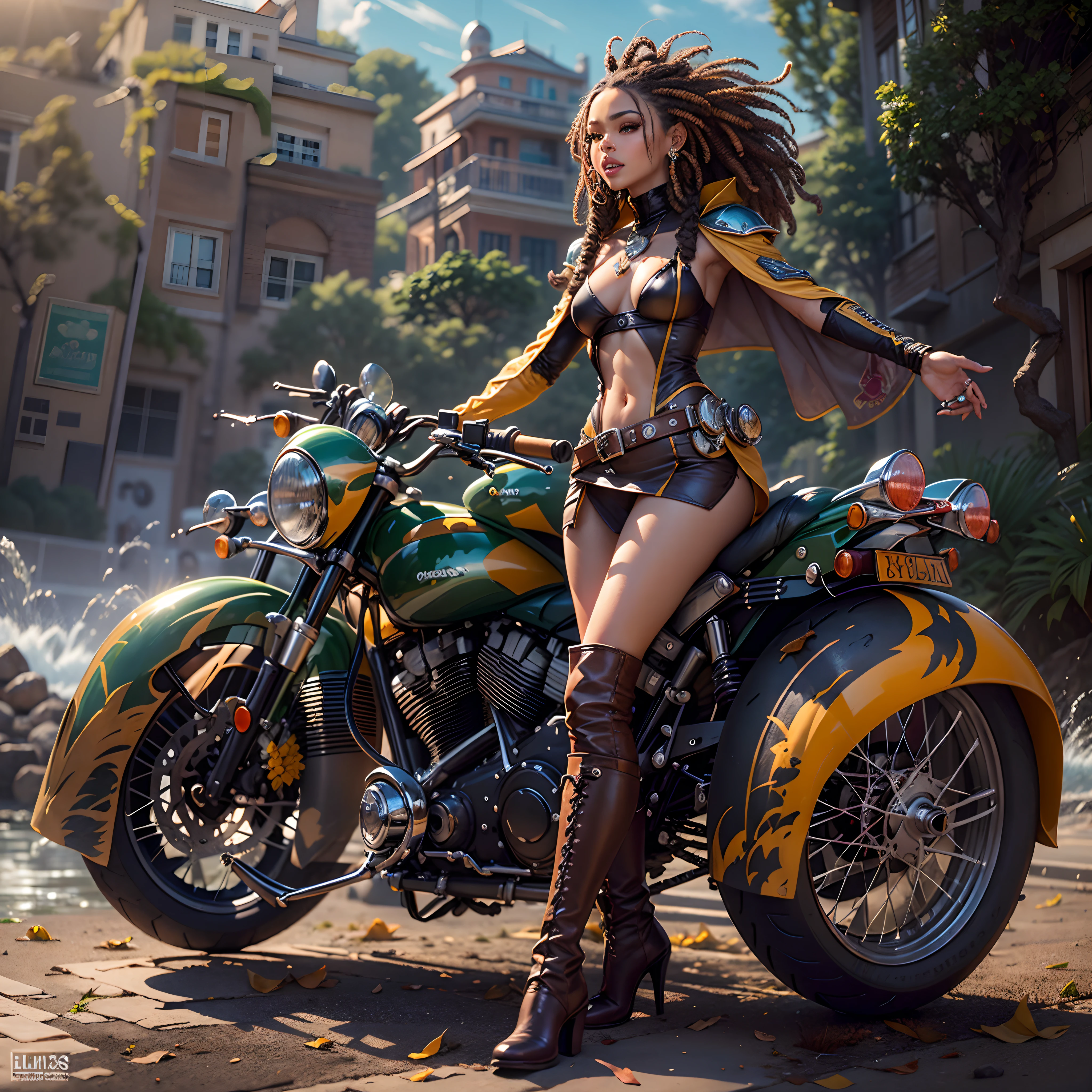 Sun epic Masterpiece Ocean Sea sunlight backlight Goddess Beach deep path beholder outdoor mounted motorcycle_Harley_Davidson Suncraft Artificier hearth sundrop urban Equirectangular_360 "Armada" contre-jours moto "Heavy Metal" Devastating Will-o'-the-wisp iota pixie sprite luminescence war battle mature female "luis Royo" dazzling ride bike, Cosplay riders richesse Amiral decorated "Nicki Minaj" Commander jukebox Pilots jacket cow-boy flag Earth sunLight ultra pro-Photorealistic optimal ultra_high_quality opengl-shaders ultra_high_detail accurate reflex ultra_high-resolution perfection graduates volumetric lightning improved Octane_rendues UHD XT3 64K 32K DSLR HDR UnrealEngine5 3dcg shadow Diva analogiques hairstyle dreads bangs extatiques symmetrical athletic african body skin tanmed suave cheekbones effects embarrassed glushes eye-liner saphirs saturate gorgeous dark beautiful eyes black pupils brown iris lazulis turquoise open mouth teeth (tongue droplet water drop of water) obvious smiles choke Floating Jacket Eccentric Cape Levitating Shoulders-Off Shirt Lace Clavicles White Papillotes embroidered leathers breasts reveal sideboob satin livid yellow orange corsait thick felt skirts matching bristles ample swinging spinels navel waist belt-chastity revealing heart diamond padlock silver agate pubis scarlet pubis-hairy indigo bristles protrusions silk Snap-lock tin gold garters thighs legs stainless steel boots gothic onyx, rubis summon milkweed floraison invoque viceroy magic incandescente creature CGSCOSITY butterfly Cristallines Wings (EOS R6 135mm 1/1250s f/2.8 ISO400) Monarch, Canon-ion flash blow glow opale impact, straight outfits armor heavy chrome flat rune lava bands population Tourmaline glyphe plasma cuivre "cyberpunk" background forest glass mirror monster Fire Blast Flame Engravings Chef-D' tattoo (par Michelangelo) Bruce_Weber sex girls naked nsfw varied multi etc.