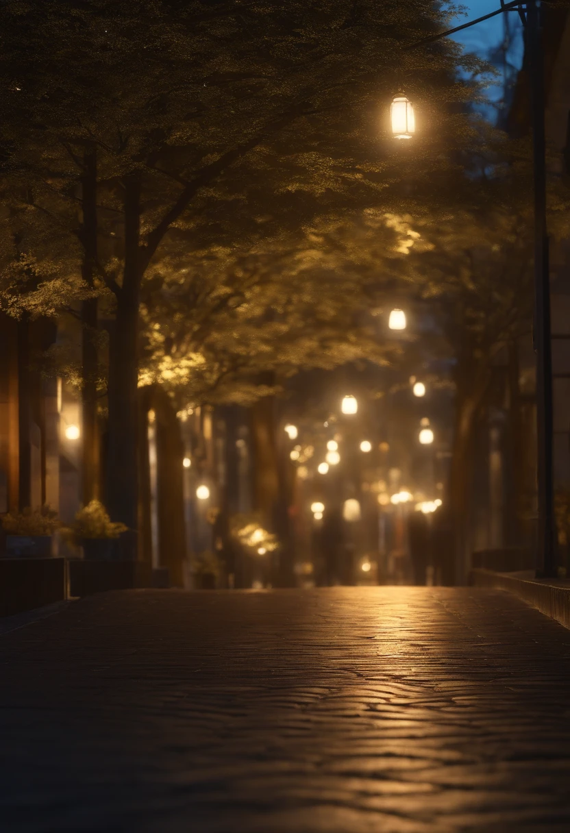 (sem pessoas), unattended, no one, Landscape, inverno, Natal, cidade, tokyolagii, sidewalk, neve, Ilumine-se, Noite, Detalhe HD, ultra detalhe, Film, hiper realismo, luz suave, Foco Profundo Bokeh, ray tracing, pixivgwise Art Station, Makoto Shinkai, germe da arte