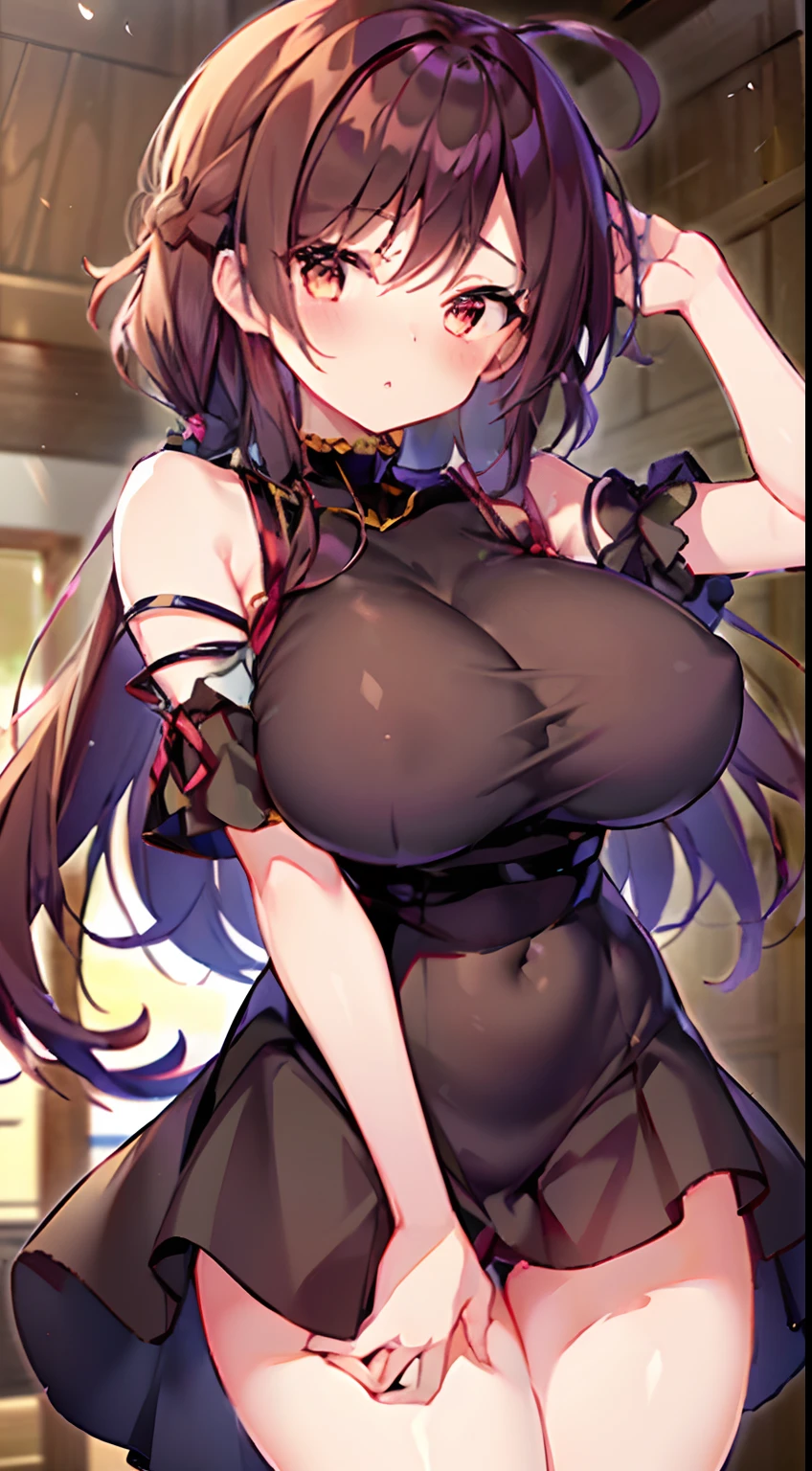 魅惑的、petite short stature、huge big breasts、anime woman、Colossal tits、bobhair、Wearing shoulder-braided ceramic clothing、petite short stature、Whip whip、thighs thighs thighs thighs、 Zito-order、