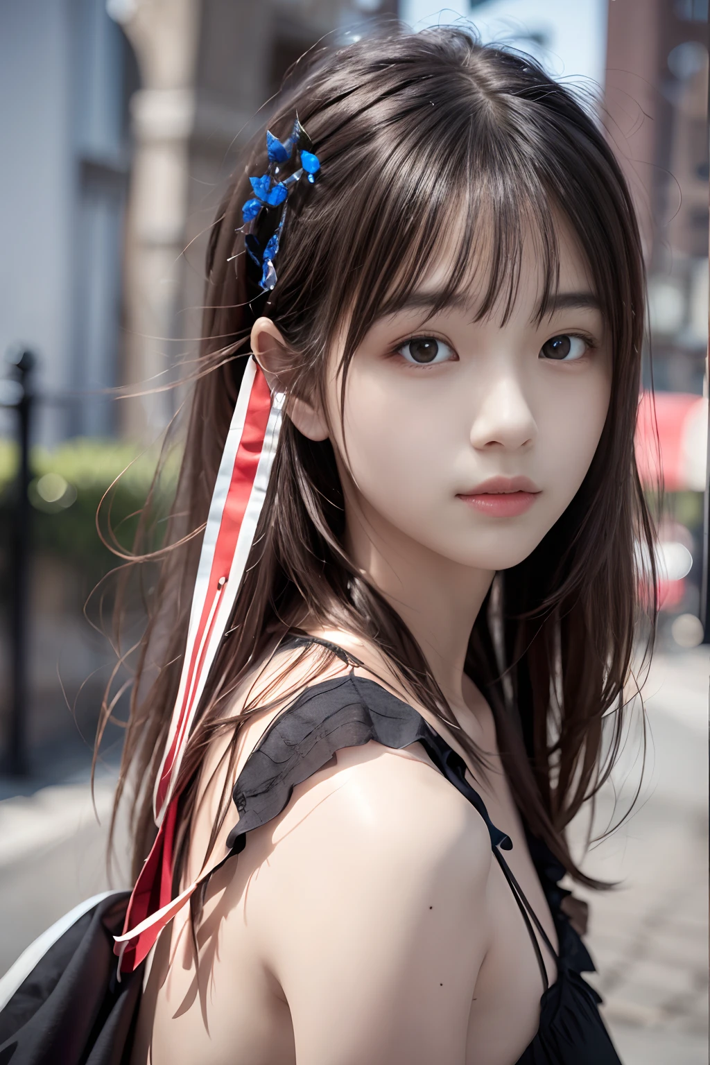Best quality,masterpiece,ultra high res,(photorealistic:1.4),1girl,shoulder,charming,Looking at the camera,