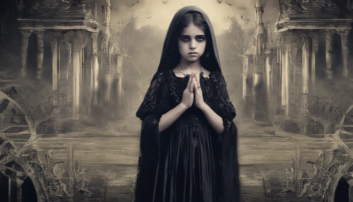 Hungry children cry as they watch the camera,Pray for peace