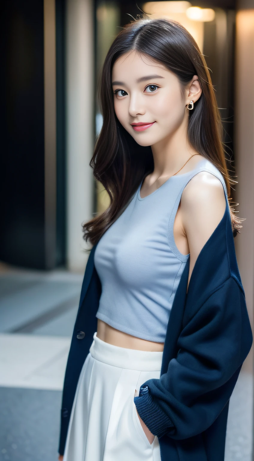 (((32K,very high res, high detailing, highly accurate,Masterpiece Girl 1：1.5))),Raw photo & realistic atmosphere,beautiful dark blue eyes,Detailed mouth,Glossy lips,Detailed eyebrows,Soft white skin that shines with every detail,,Eyes drawn in detail、Very beautiful eyes with azure eyes,Detailed lips、Very beautiful face,Very well-formed face、Lifelike face,shiny beautiful lips,Beautiful eyebrows,Infinite reality,Best design,（Insanely cute Japan 16-year-old high school girl,,Beautifully shaped breasts,Very cute beautiful girl,Little Girl,Healthy body,Outstanding style：1.5）,Best Natural Makeup,Japanese ido,Korean Idols,Young sensual idol,Moist eyes,Dark Beautiful Deep Eyes,Beautiful butt,beauty legs,,camel's foot,：1.3),超A high resolution、,Natural and realistic face,Back lighting,Pure eyes are too cute,(((photorealisim,Photograph the whole body))),,Reality Live Action,（Fashionable earrings,,a necklace,A bracelet,gyuru,Glossy nail art,Women's Teens Street Casual Winter Fashion,Bright blue down jacket,sexy underwear,Black slit long skirt,white shoe,Black pantyhose,Hair Stopper,Calm and fashionable girl,light brown hair,Wave shortcuts,独奏,little smiling,full body Esbian,Show full-body fashion,Sit cross-legged,Show me your white shoes, Young sexy 15 year old girl with only beauty in this world,Petite and very cute girl：1.7）,Night in Shibuya