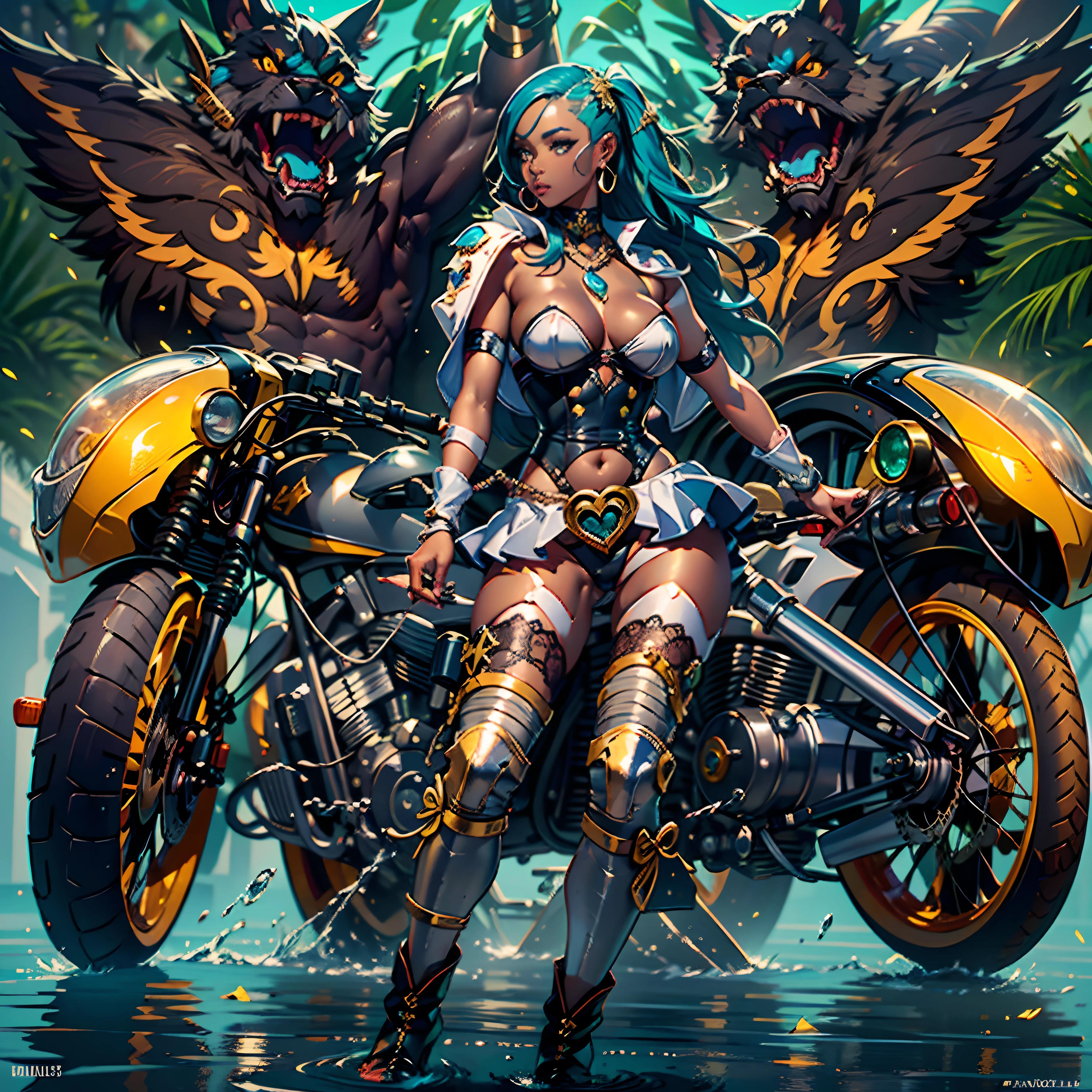 Sun epic Masterpiece Ocean Sea sunlight backlight Goddess Beach deep path beholder outdoor mounted motorcycle_Harley_Davidson Suncraft Artificier hearth sundrop urban Equirectangular_360 "Armada" contre-jours moto "Heavy Metal" Devastating Will-o'-the-wisp iota pixie sprite luminescence war battle mature female "luis Royo" dazzling ride bike, Cosplay riders richesse Amiral decorated "Nicki Minaj" Commander jukebox Pilots jacket cow-boy flag Earth sunLight ultra pro-Photorealistic optimal ultra_high_quality opengl-shaders ultra_high_detail accurate reflex ultra_high-resolution perfection graduates volumetric lightning improved Octane_rendues UHD XT3 64K 32K DSLR HDR UnrealEngine5 3dcg shadow Diva analogiques hairstyle dreads bangs extatiques symmetrical athletic african body skin tanmed suave cheekbones effects embarrassed glushes eye-liner saphirs saturate gorgeous dark beautiful eyes black pupils brown iris lazulis turquoise open mouth teeth (tongue droplet water drop of water) obvious smiles choke Floating Jacket Eccentric Cape Levitating Shoulders-Off Shirt Lace Clavicles White Papillotes embroidered leathers breasts reveal sideboob satin livid yellow orange corsait thick felt skirts matching bristles ample swinging spinels navel waist belt-chastity revealing heart diamond padlock silver agate pubis scarlet pubis-hairy indigo bristles protrusions silk Snap-lock tin gold garters thighs legs stainless steel boots gothic onyx, rubis summon milkweed floraison invoque viceroy magic incandescente creature CGSCOSITY butterfly Cristallines Wings (EOS R6 135mm 1/1250s f/2.8 ISO400) Monarch, Canon-ion flash blow glow opale impact, straight outfits armor heavy chrome flat rune lava bands population Tourmaline glyphe plasma cuivre "cyberpunk" background forest glass mirror monster Fire Blast Flame Engravings Chef-D&#39 tattoo (par Michelangelo) Bruce_Weber sex girls naked nsfw varied multi etc.