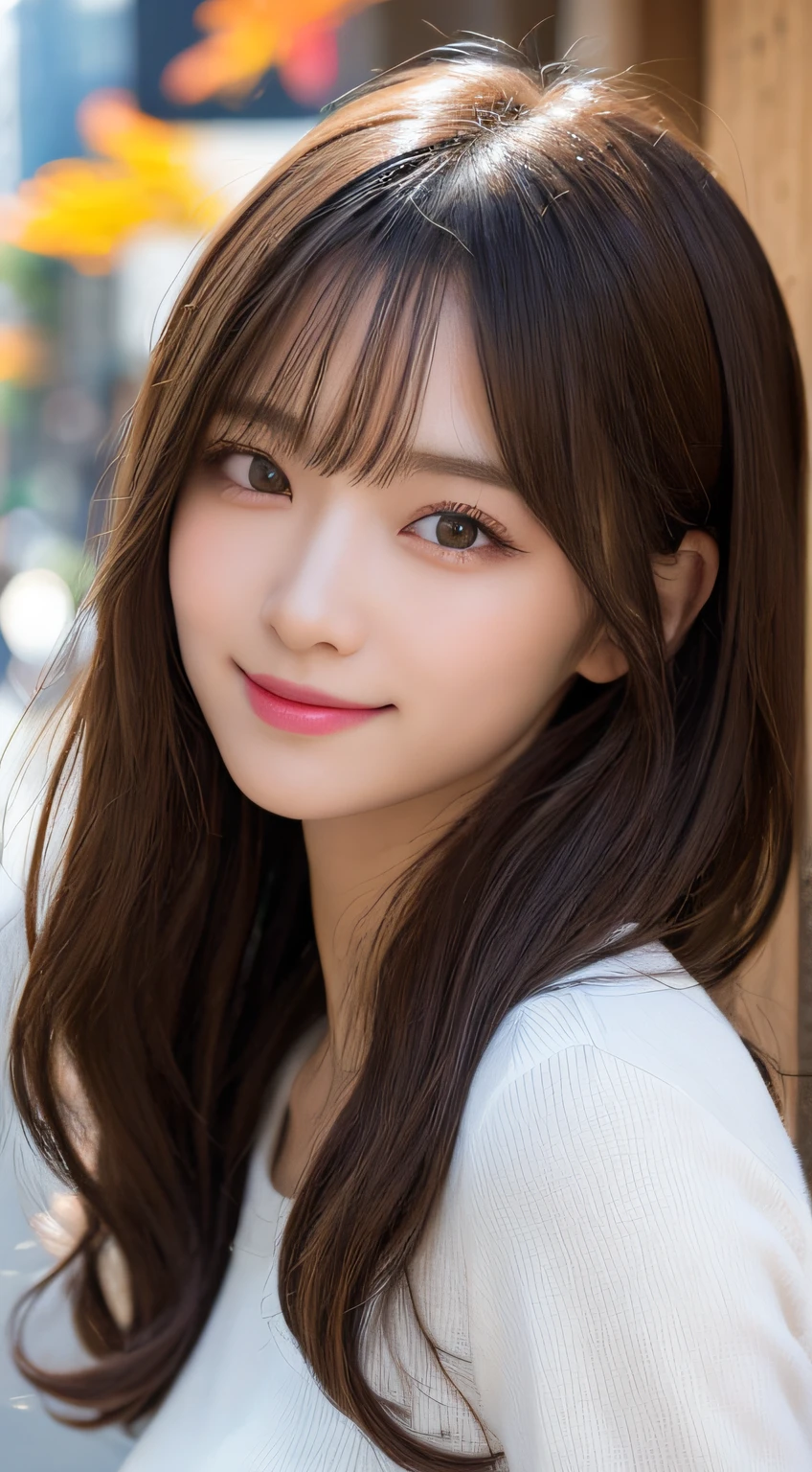 Tabletop, Highest quality, shape, Very detailed, finely, High resolution, 8k wallpaper, 完璧なダイナミックな構shape, Beautiful and exquisite, Straight hair, Small breasts, Natural color lip, Random sexy poses,smile,20-year-old girl、Midnight、Beautiful and dense face、Perfect and beautiful face,Big eyes、RAW Photos、Beautiful and exquisite、Small face、Beautiful Duplex、Slim face and figure,Beautiful golden ratio face、Tight dress、Please make a cute face、Harajuku、Blurred Background