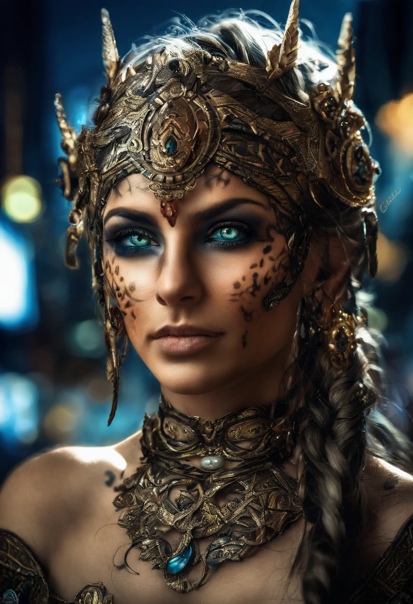 (((2 Elven ladies Talking))), (((2 girls))), Duo, Cinematic Lighting, Greek Style Square, Sunlight, Tyndall Effect, Elf Maiden and Elf Queen, 20 & 28 Years Old, Silver Crown, BREAK (((Tribal face Tattoos))), BREAK (((Tribal Cheek Tattoos))), BREAK (((face piercings))), (((pointy elf ears))) BREAK, (((Silver Gradient Hair))), (((Ice Blue Eyes))), Big Cute Eyes, Extreme Light and Shadow, (((White Exo suit style Dress))), (((Cyberpunk City at Night))), ((Best quality)), ((masterpiece)), (highly detailed:1.3), 3D, beautiful (cyberpunk:1.3), bold colours and patterns, eye-catching accessories, trendy and innovative hairstyle, vibrant makeup, (((neon signs))), LED lights, bright and vivid color scheme, detailed skin texture, detailed cloth texture, beautiful detailed face, intricate details, ultra detailed, best quality, ultra high res, (photorealistic: 1.4), Raw photo, by Ellen von Unwerth, Nikon D850 Film Stock Photography, F1.6 Lens, Rich Colors, Realistic, Cinestill 800, backlight, rimlighting, studiolighting